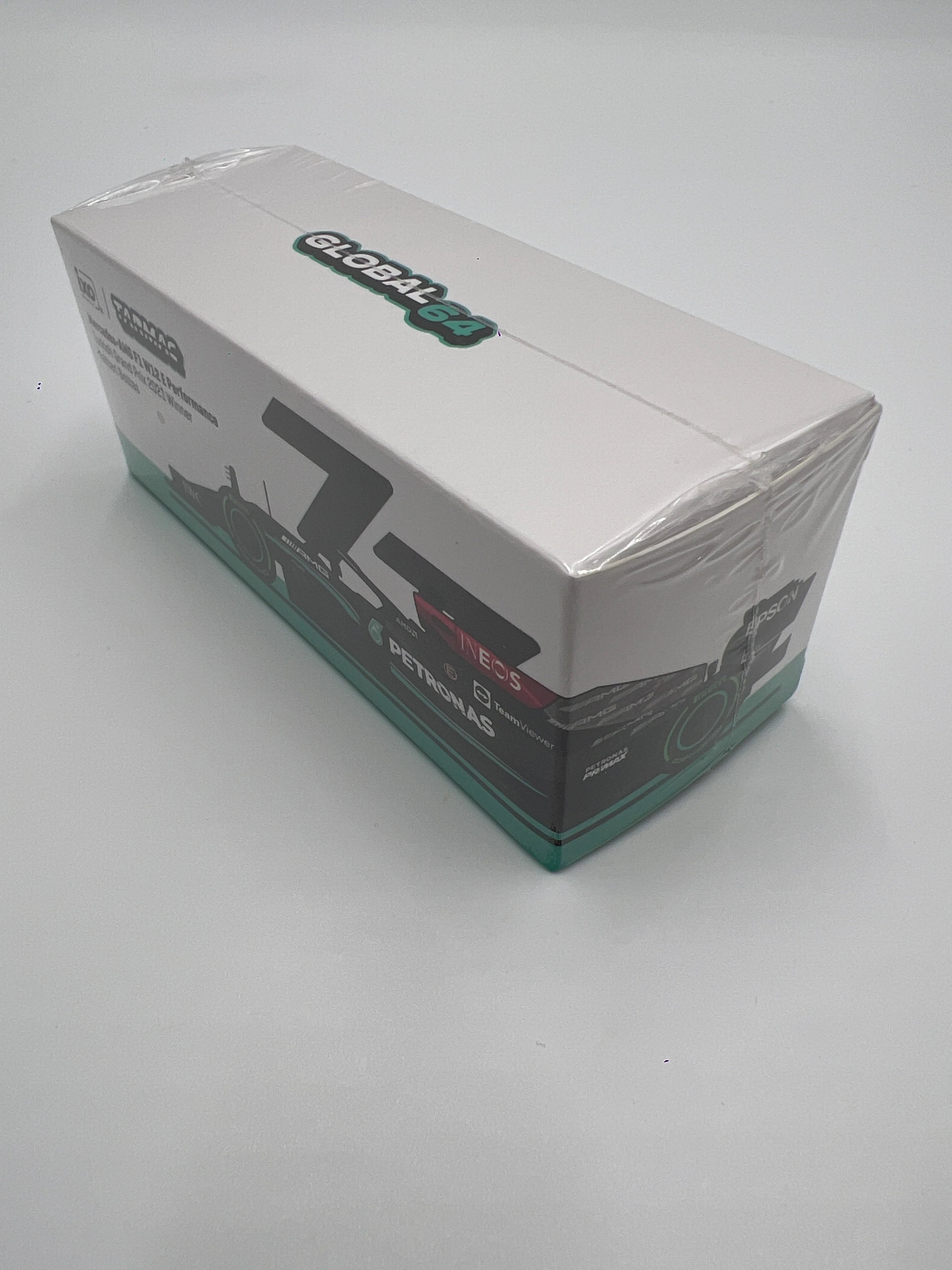 Tarmac Works Global64 IXO Models Valtteri Bottas Mercedes-AMG F1 W12 E Performance Turkish Grand Prix 2021 Winner Sealed - Image 3