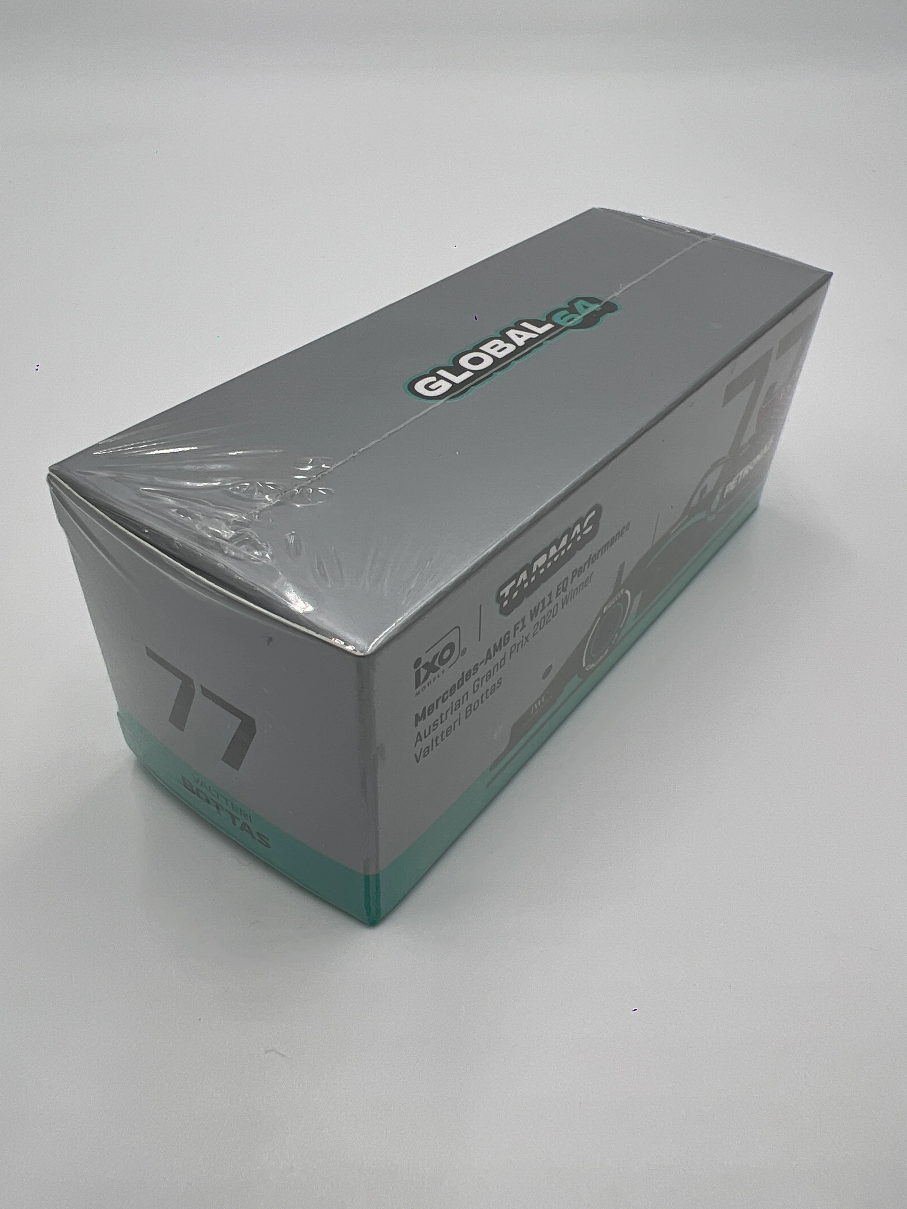 Tarmac Works Global64 IXO Models Valtteri Bottas Mercedes-AMG F1 W11 EQ Performance Austrian Grand Prix 2020 Winner Sealed - Image 4
