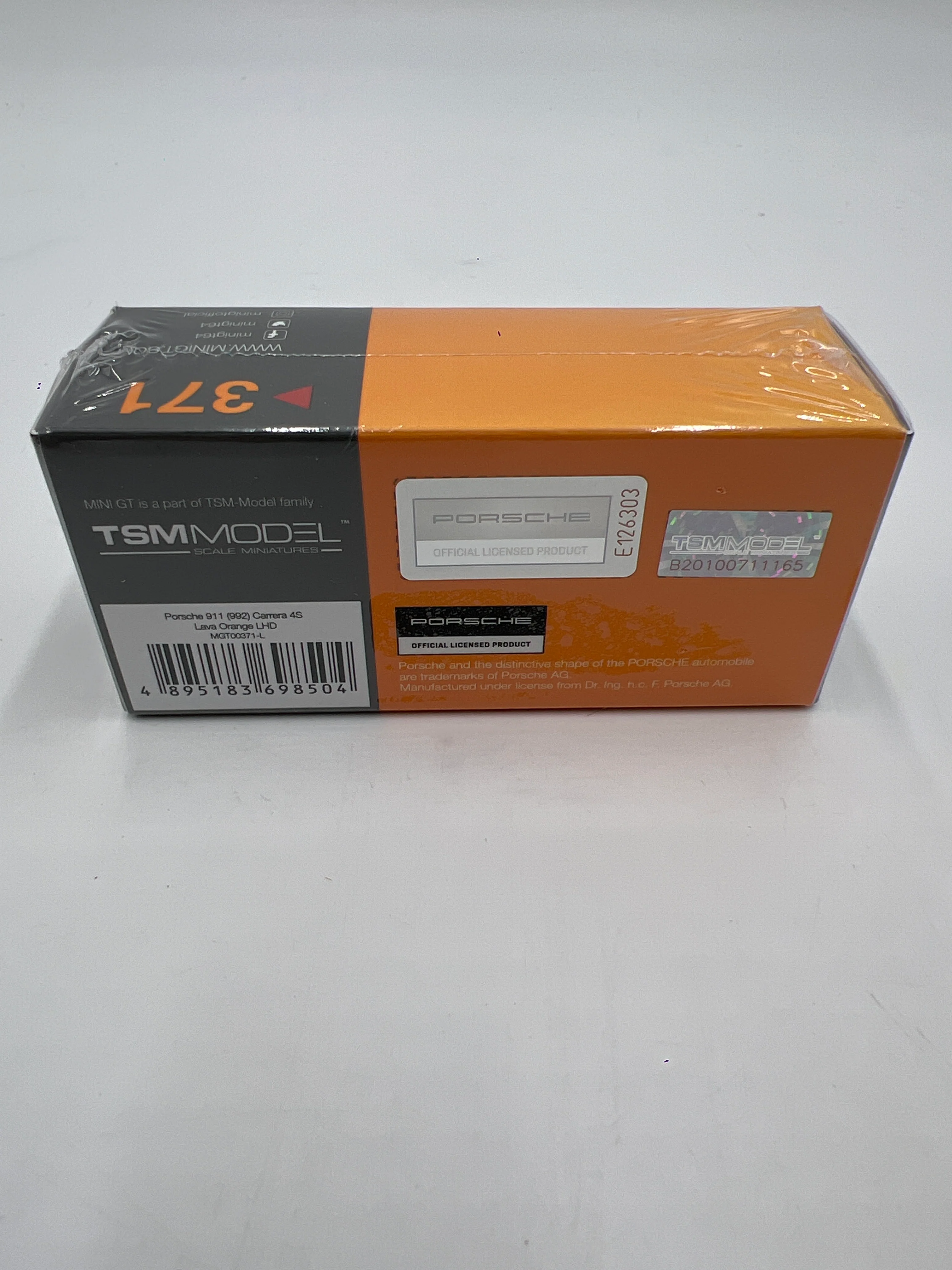 MiniGT Porsche 911 Carrera 4S Lava Orange Sealed - Image 3