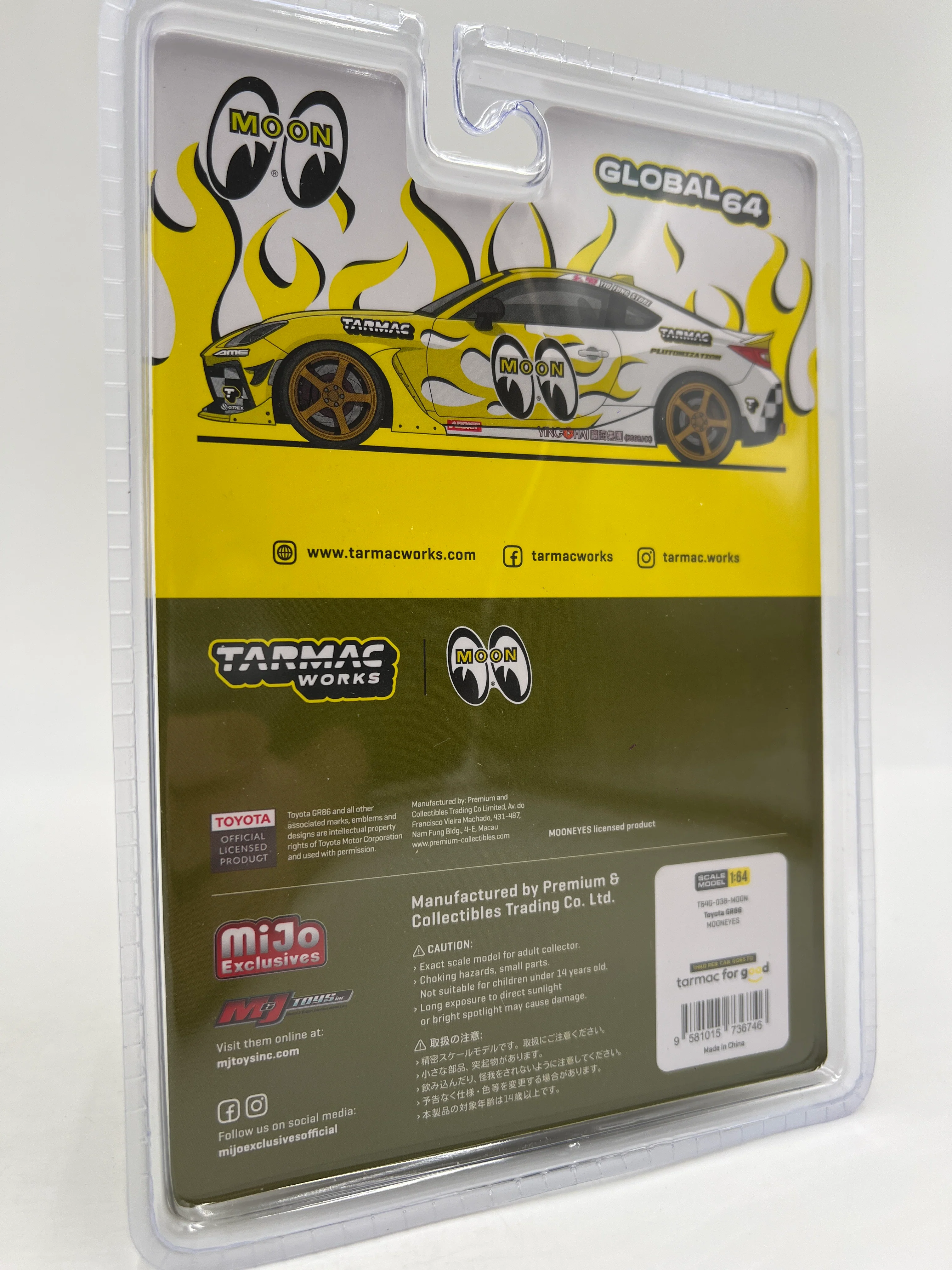 Tarmac Works Mijo Exclusives Toyota GR86 Mooneyes #38 - Image 6