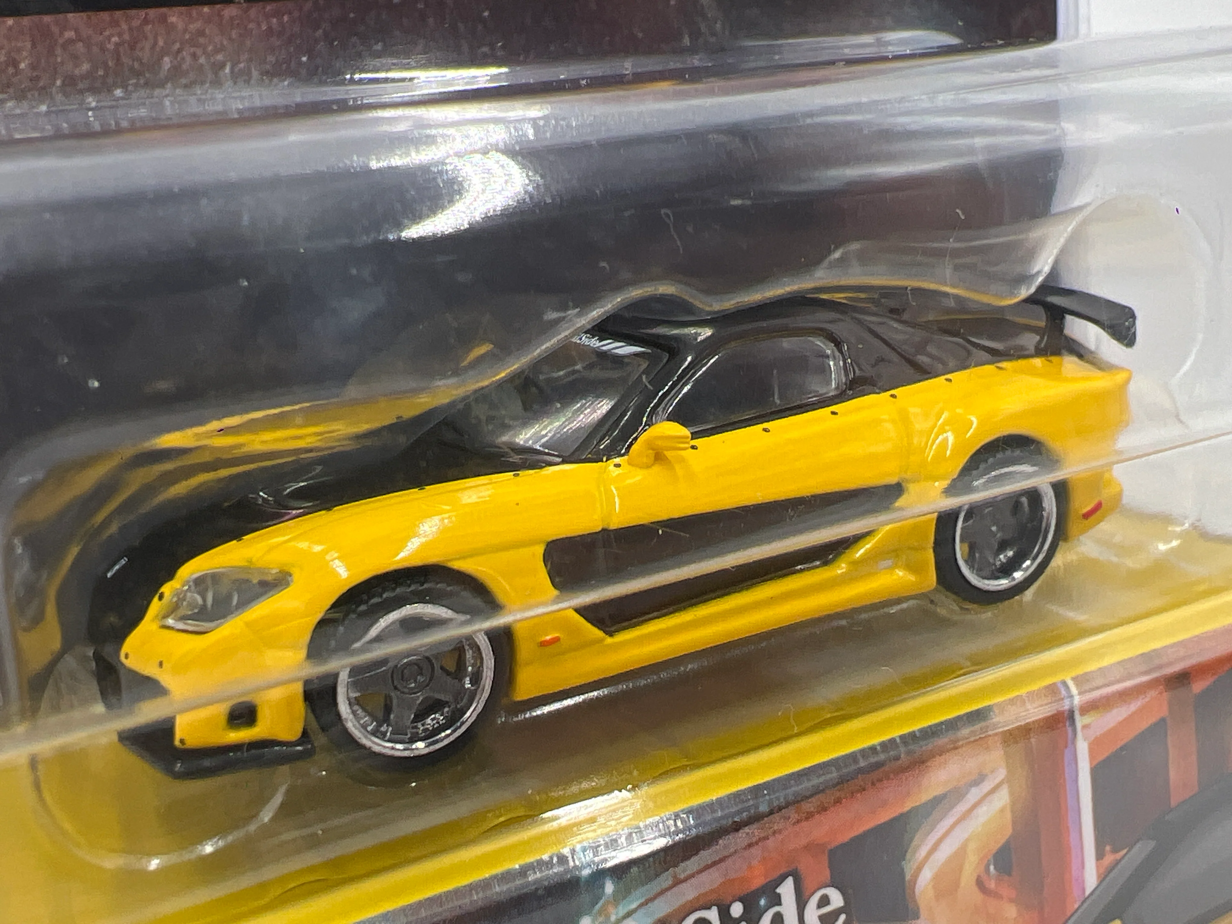 Tarmac Works Mijo Exclusives Mazda RX-7 VeilSide Fortune7 Yellow - Image 2