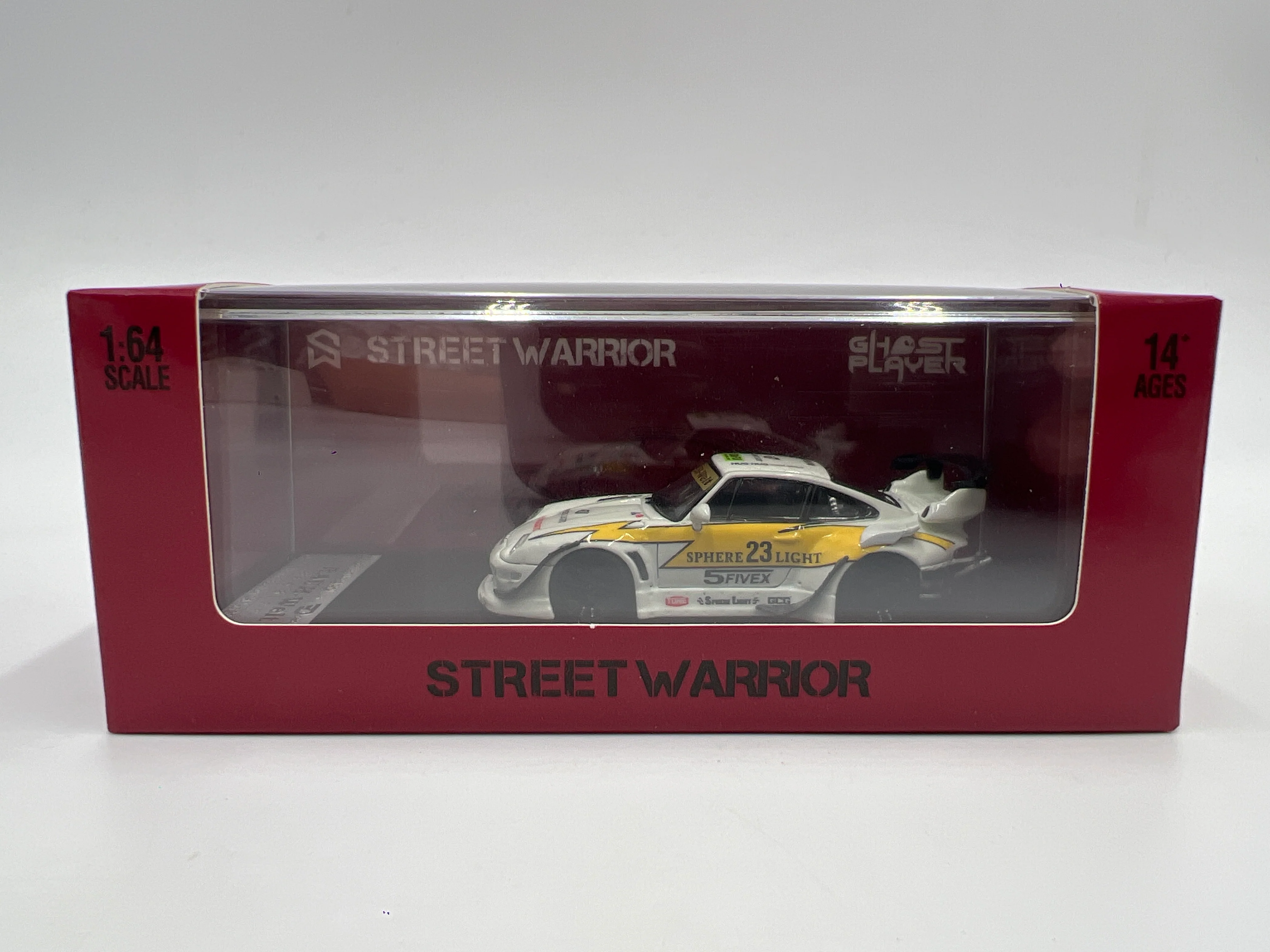 Street Warrior x Ghost Player #262/299 Glow In The Dark Porsche 993 RWB White/Yellow VHTF See Pics For Glow - Image 10