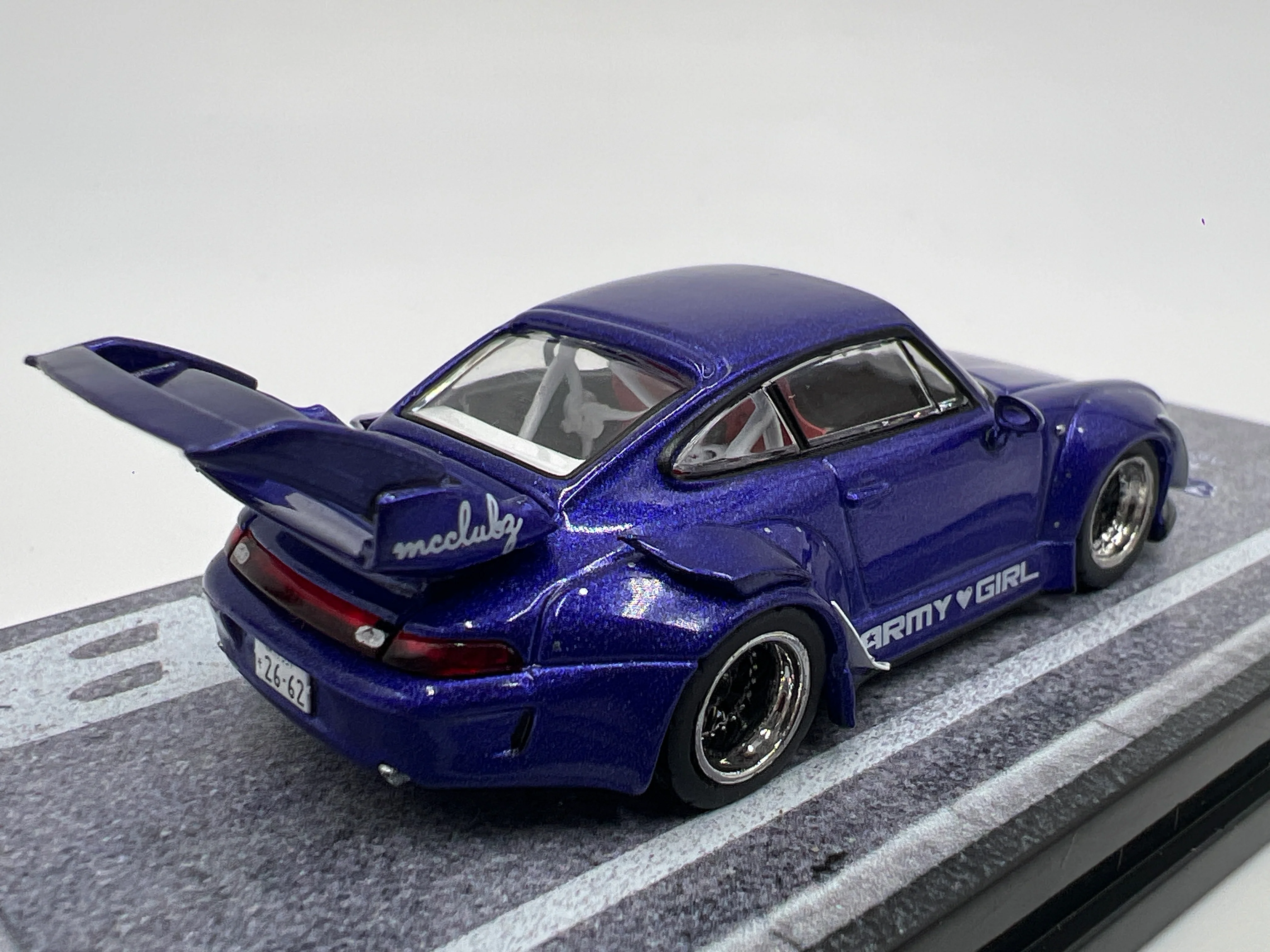 Tarmac Works x Hobby64 RWB 993 Army Girl Purple - Image 3