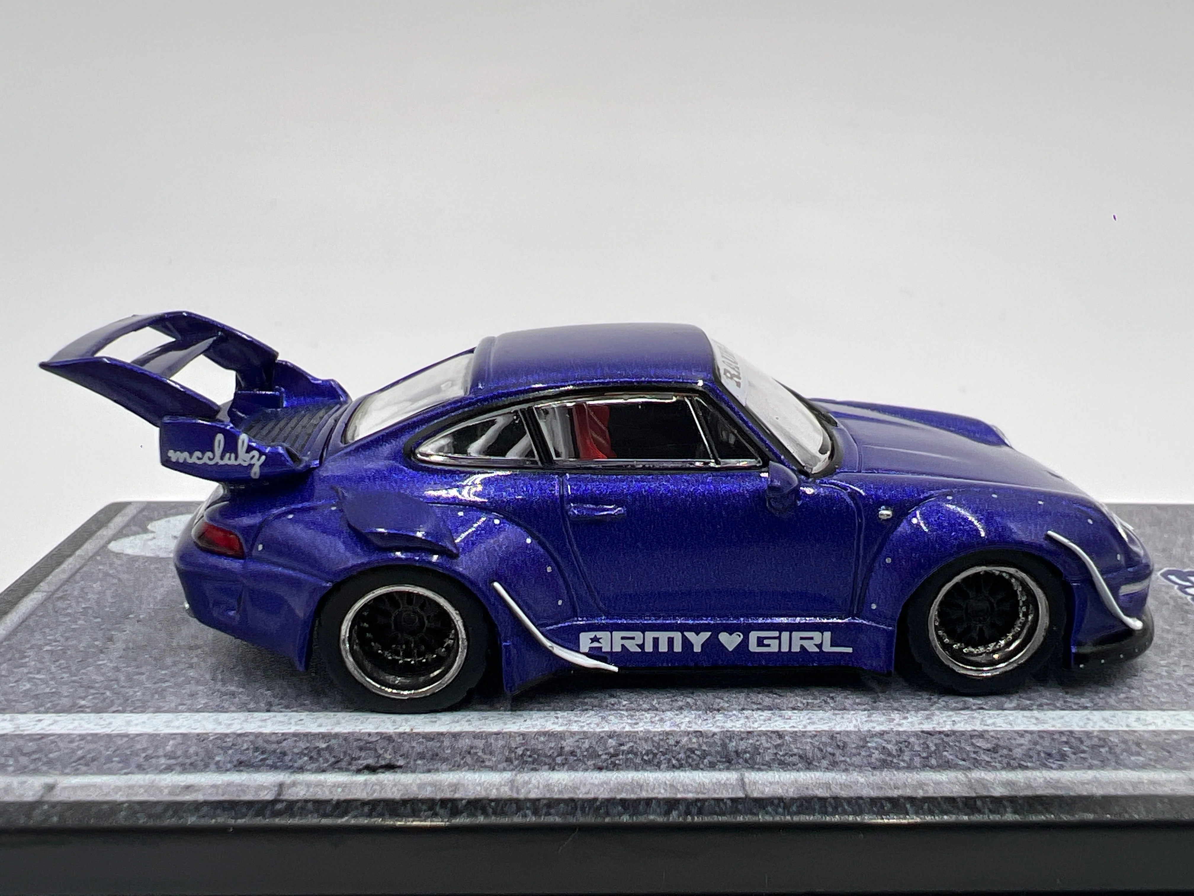 Tarmac Works x Hobby64 RWB 993 Army Girl Purple - Image 5