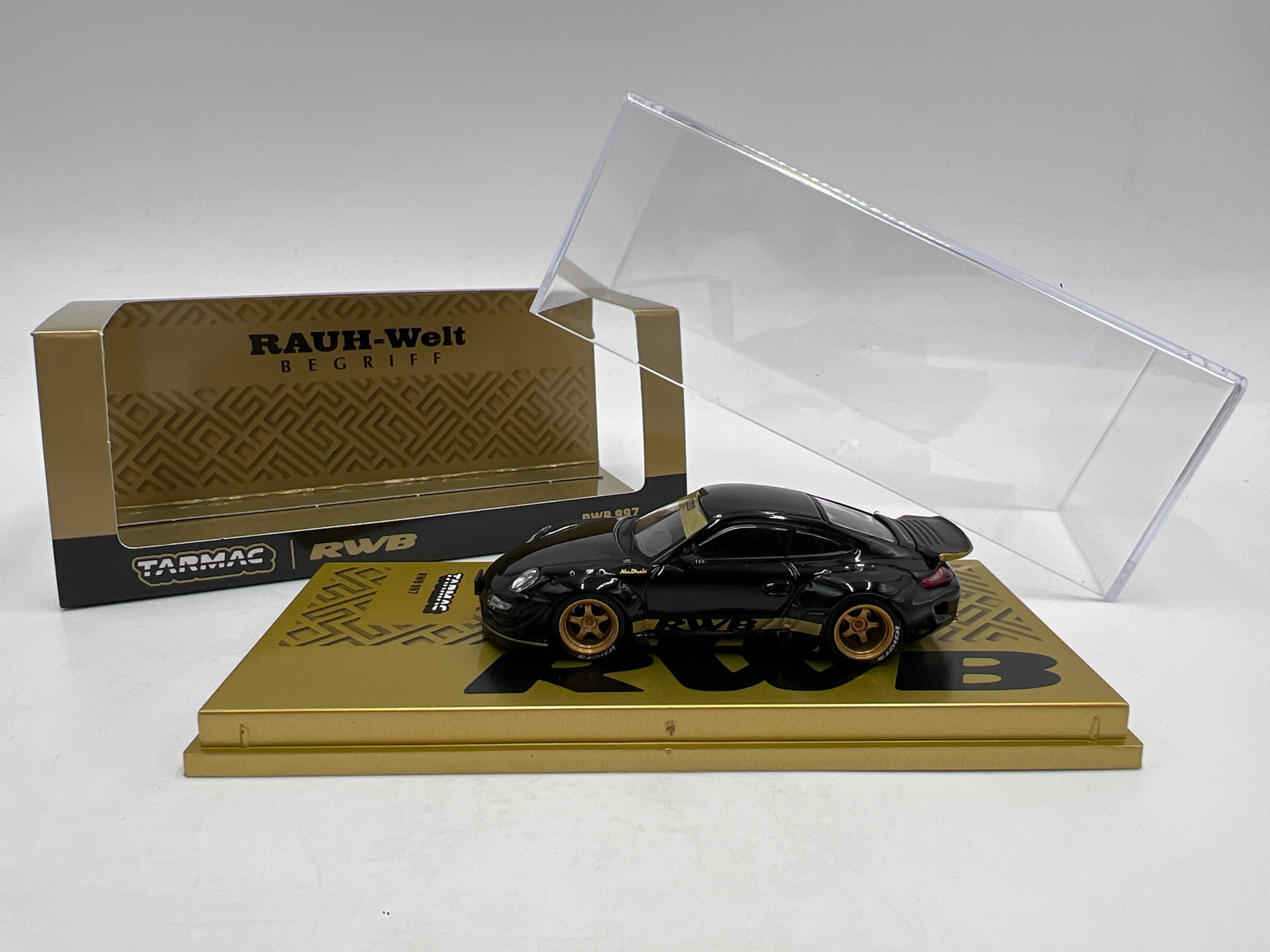 Tarmac Works x Hobby64 RWB 997 Black/Gold