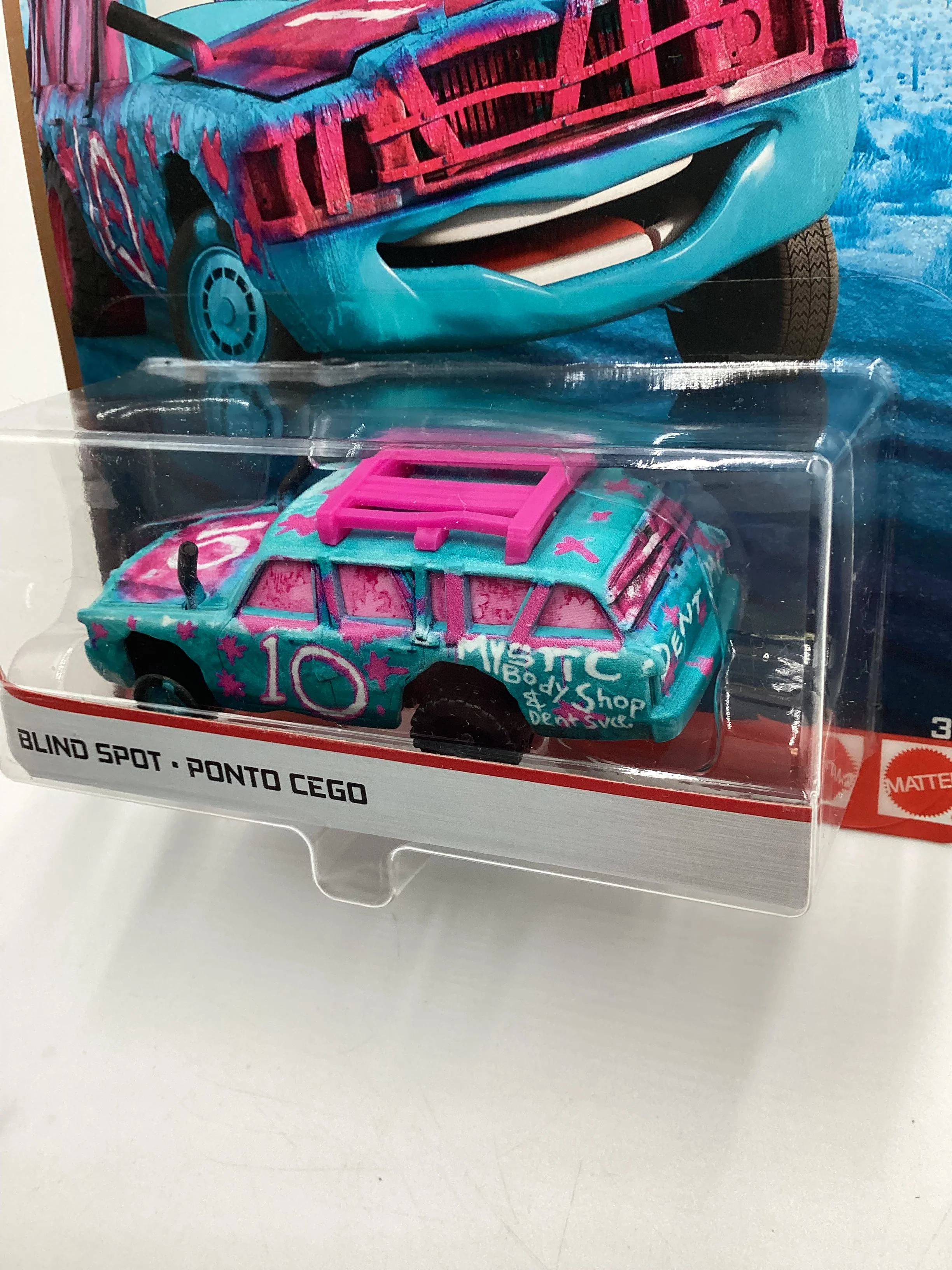 Disney Pixar Cars Thunder Hollow Blind Spot Blue/Pink VHTF - Image 4