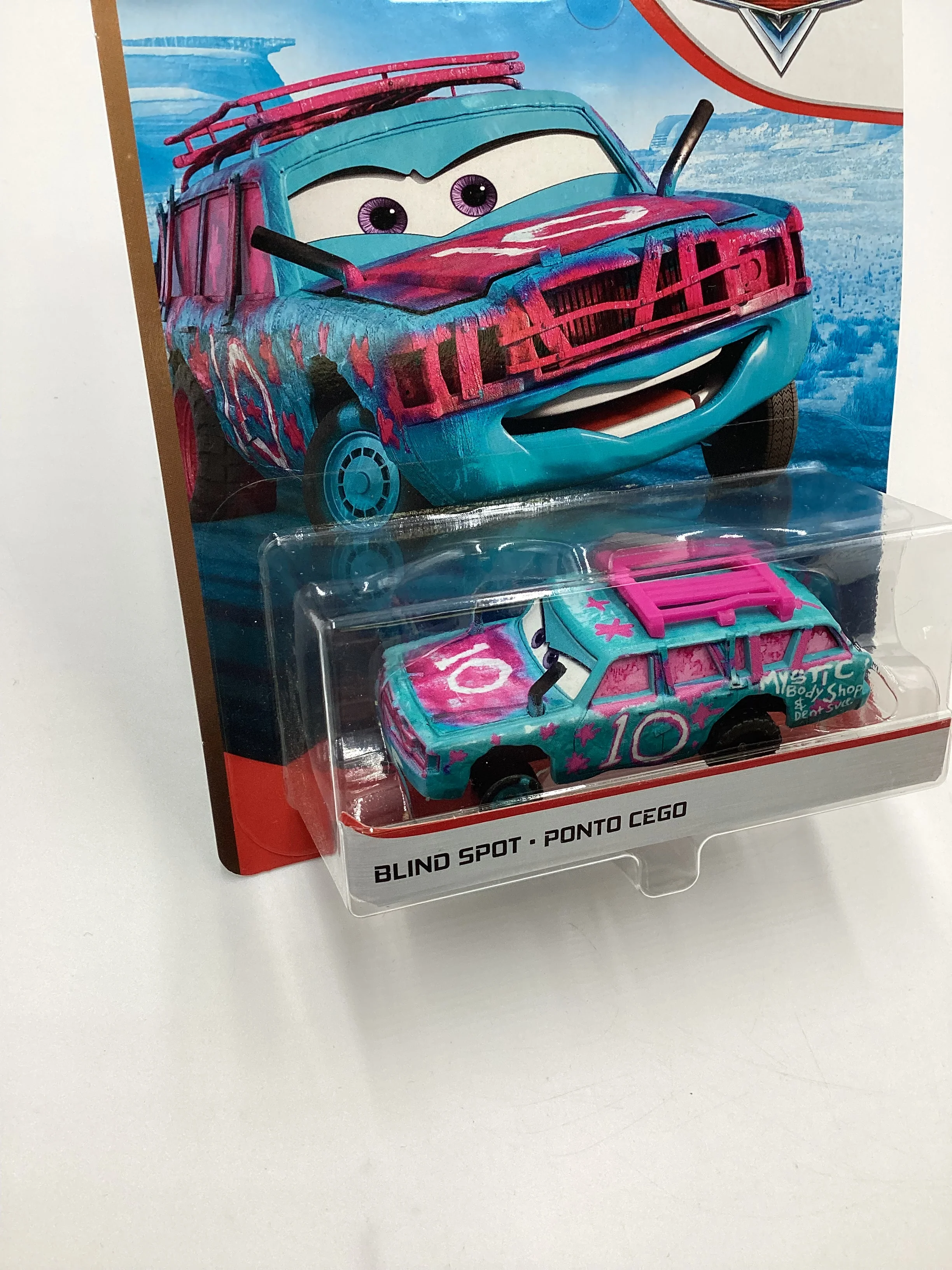 Disney Pixar Cars Thunder Hollow Blind Spot Blue/Pink VHTF - Image 5