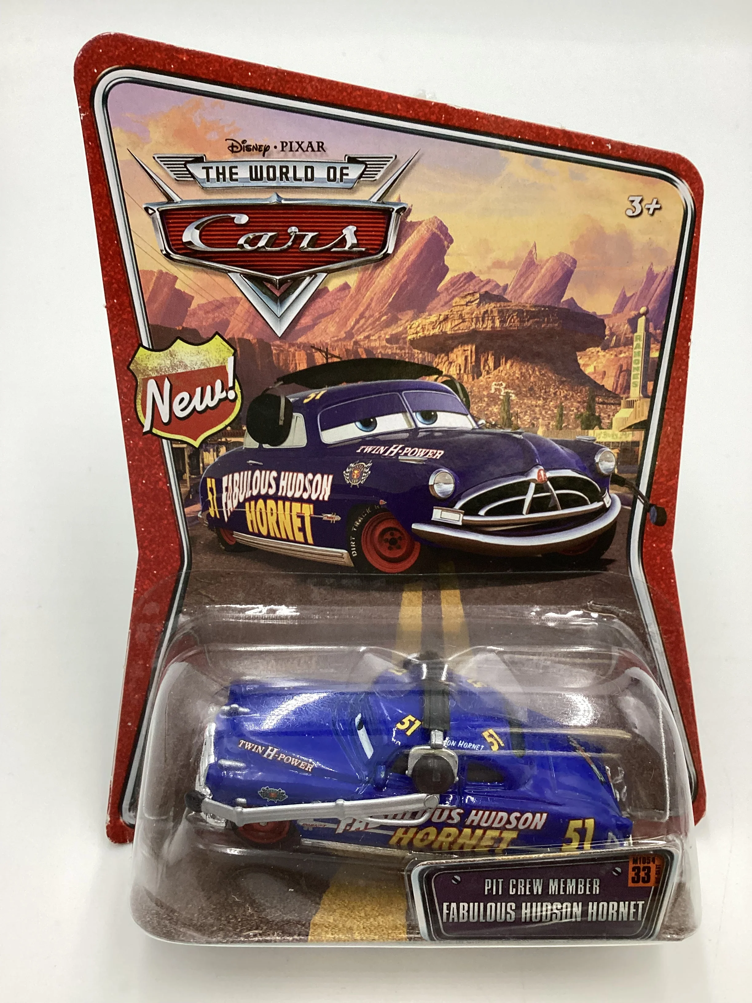 Disney Pixar The World of Cars #33 Pit Crew Member Fabulous Hudson Hornet Blue - Image 2