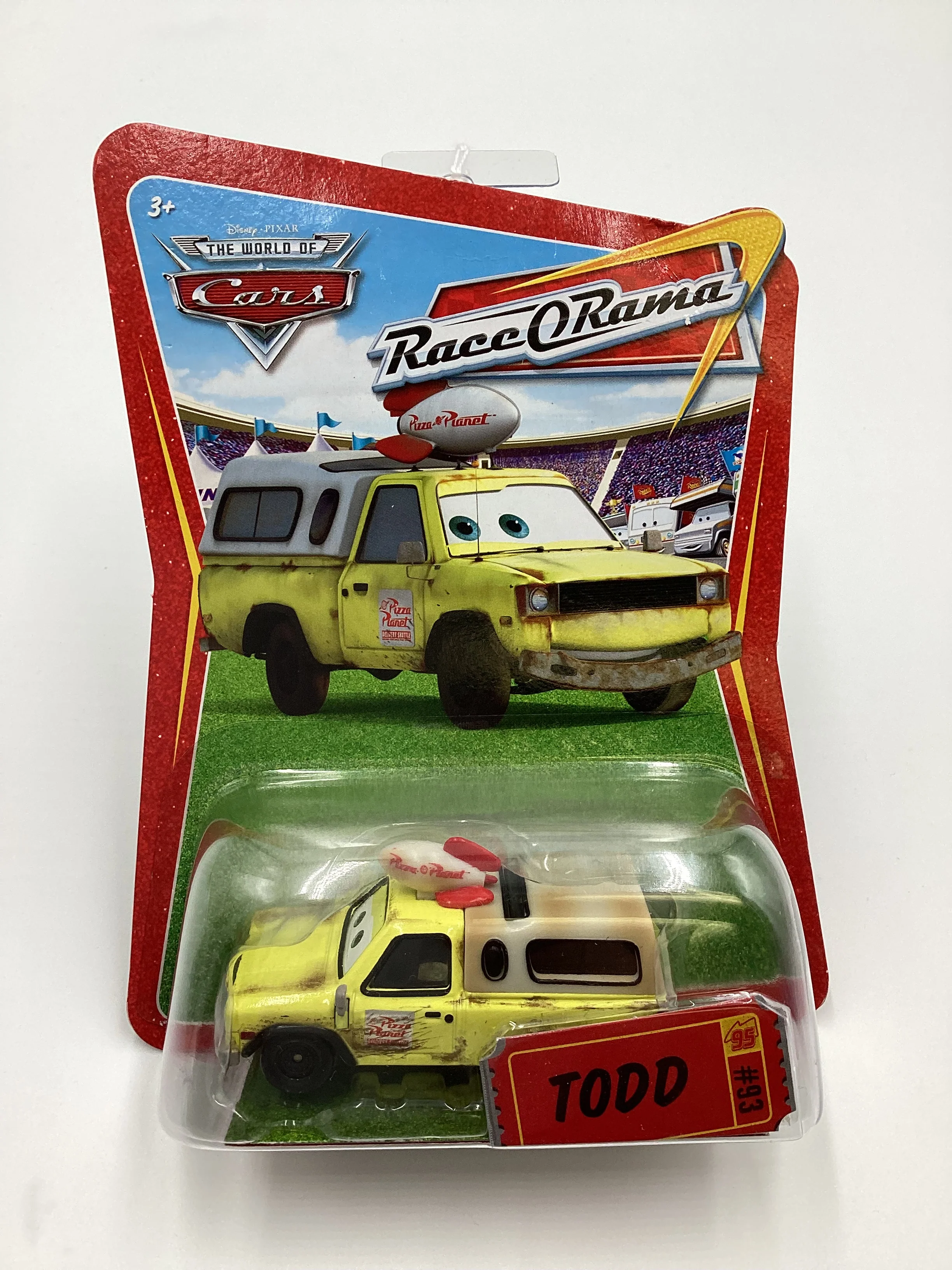 Disney Pixar The World Of Cars Race O Rama Todd Yellow #93 137A - Image 2