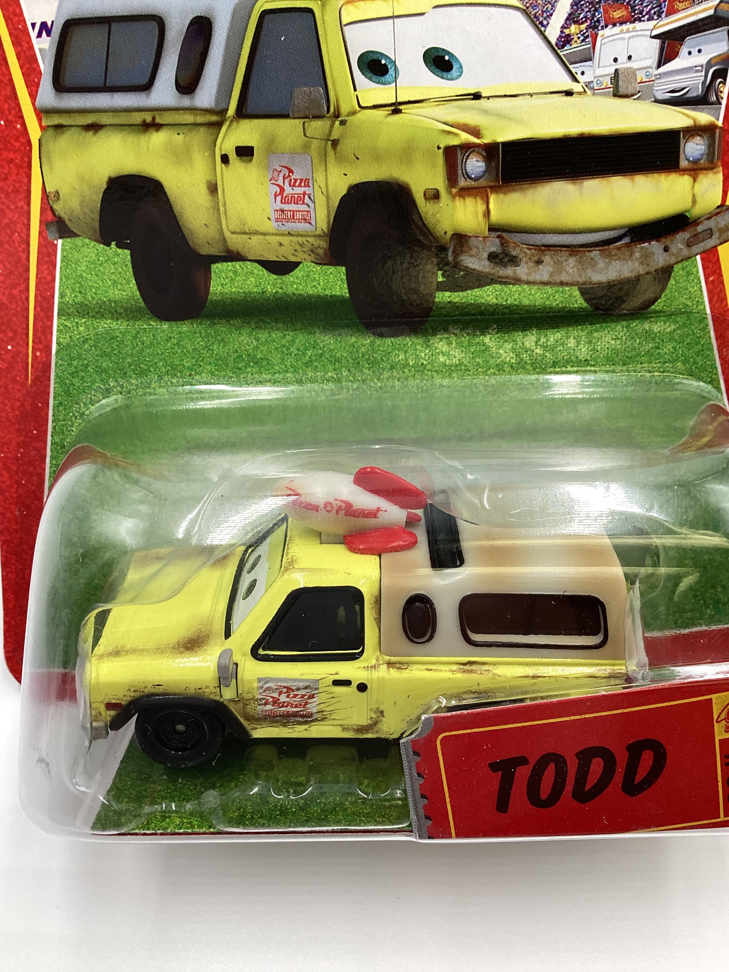 Disney Pixar The World Of Cars Race O Rama Todd Yellow #93 137A - Image 3