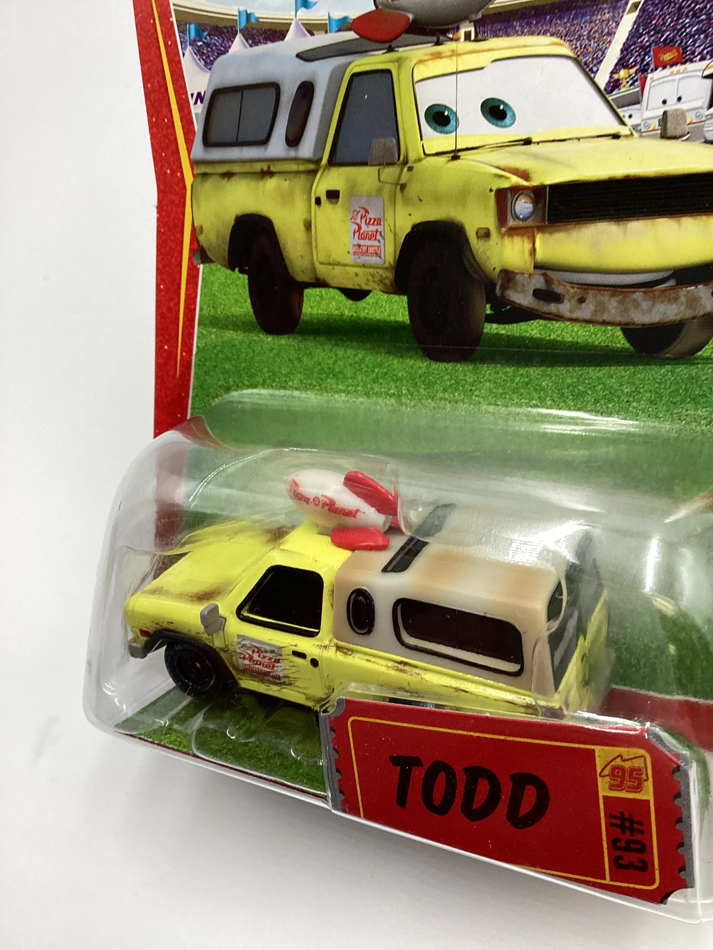 Disney Pixar The World Of Cars Race O Rama Todd Yellow #93 137A - Image 4