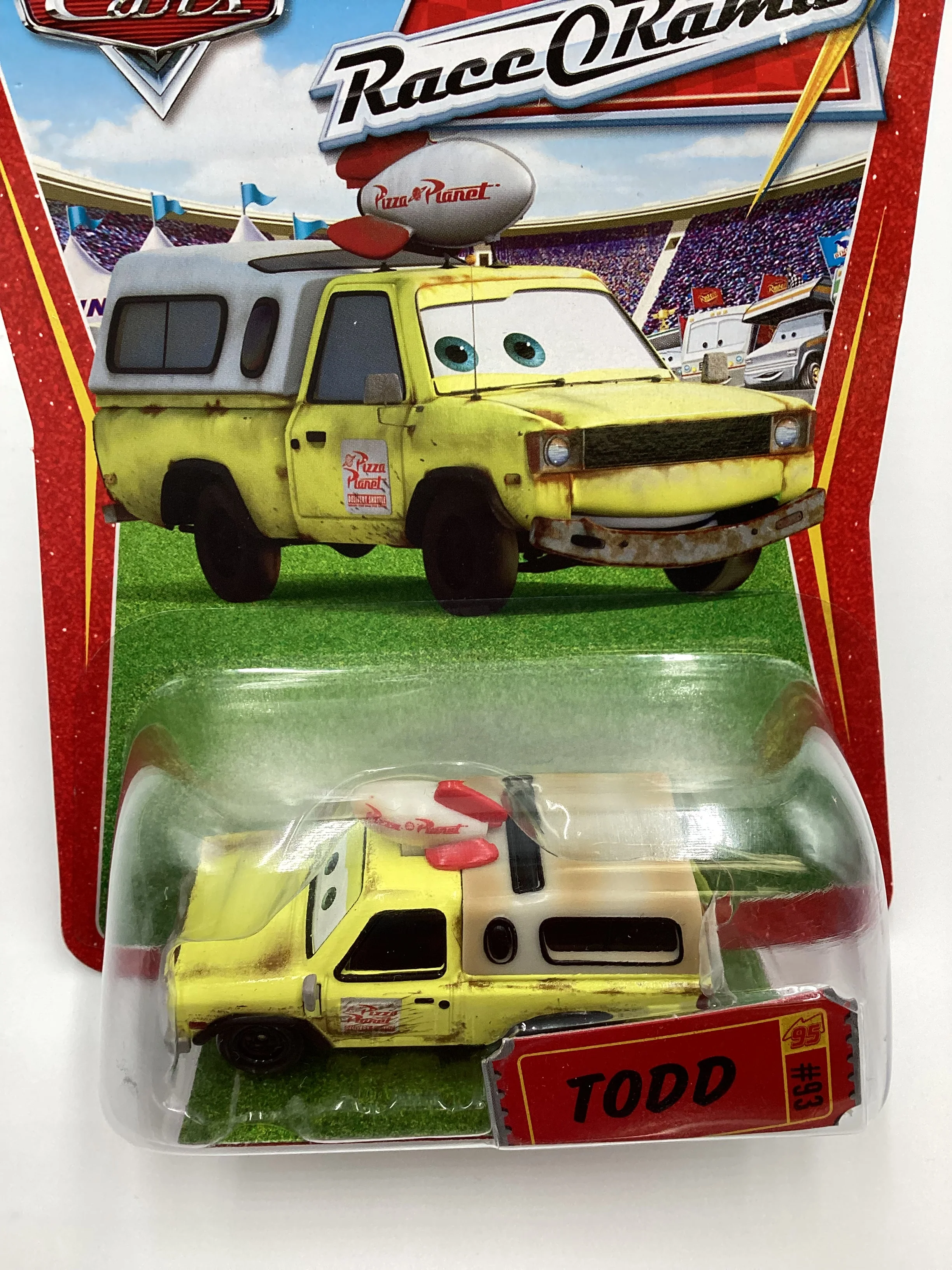Disney Pixar The World Of Cars Race O Rama Todd Yellow #93 137A - Image 6