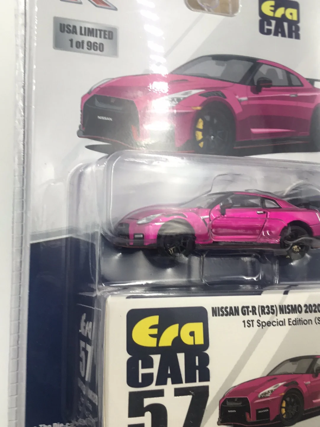 ERA Car Nissan GT-R R35 Nismo 2020 Chrome Pink 1/64 - Image 3
