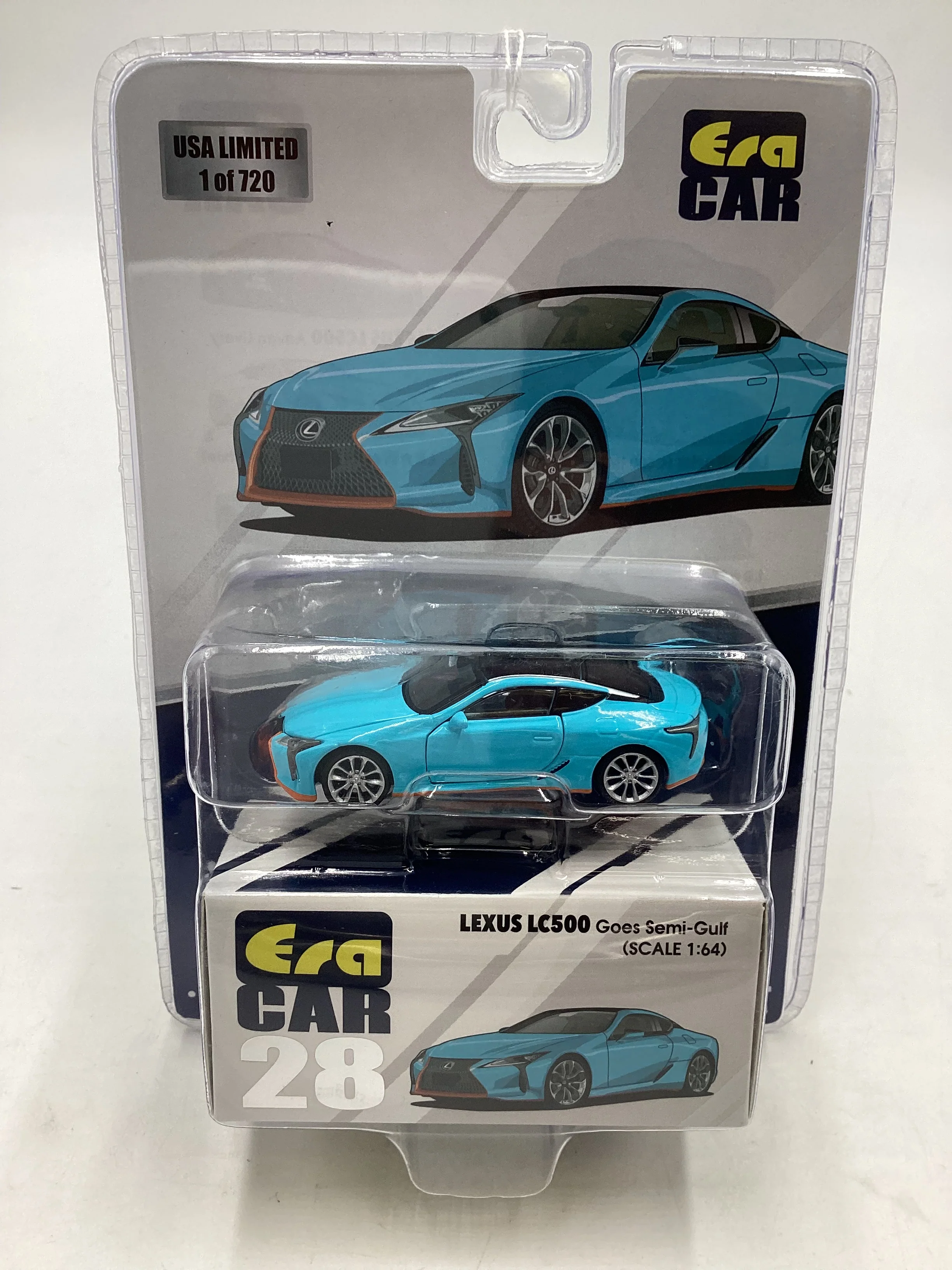 ERA Car US Limited 1/720 #28 Lexus LC500 Goes Semi Gulf 178B - Image 2