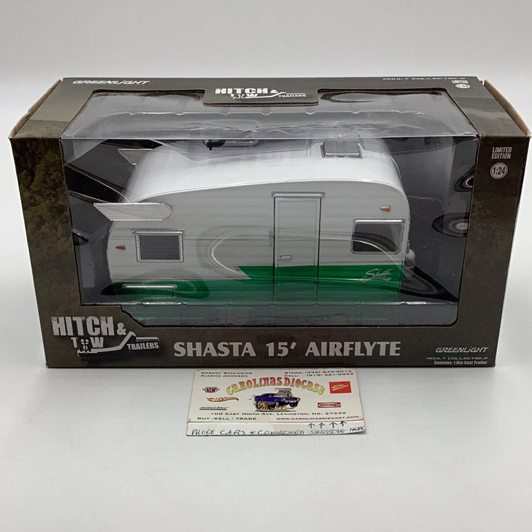 Greenlight 1/24 Shasta 15’ Airflyte Trailer Green Machine Chase