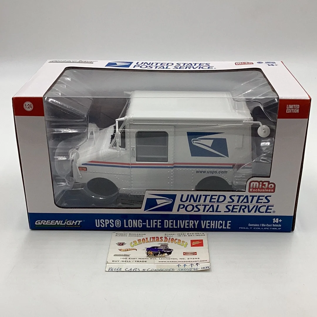 Greenlight 1/24 USPS Long Life Delivery Vehicle United States Postal Service MiJo Exclusives