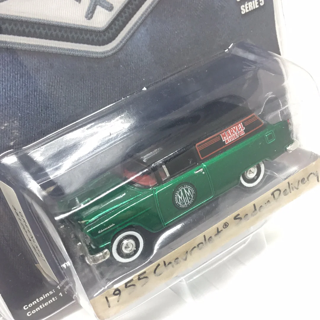Greenlight Blue Collar collection 1955 Chevrolet Sedan Delivery green machine CHASE - Image 3