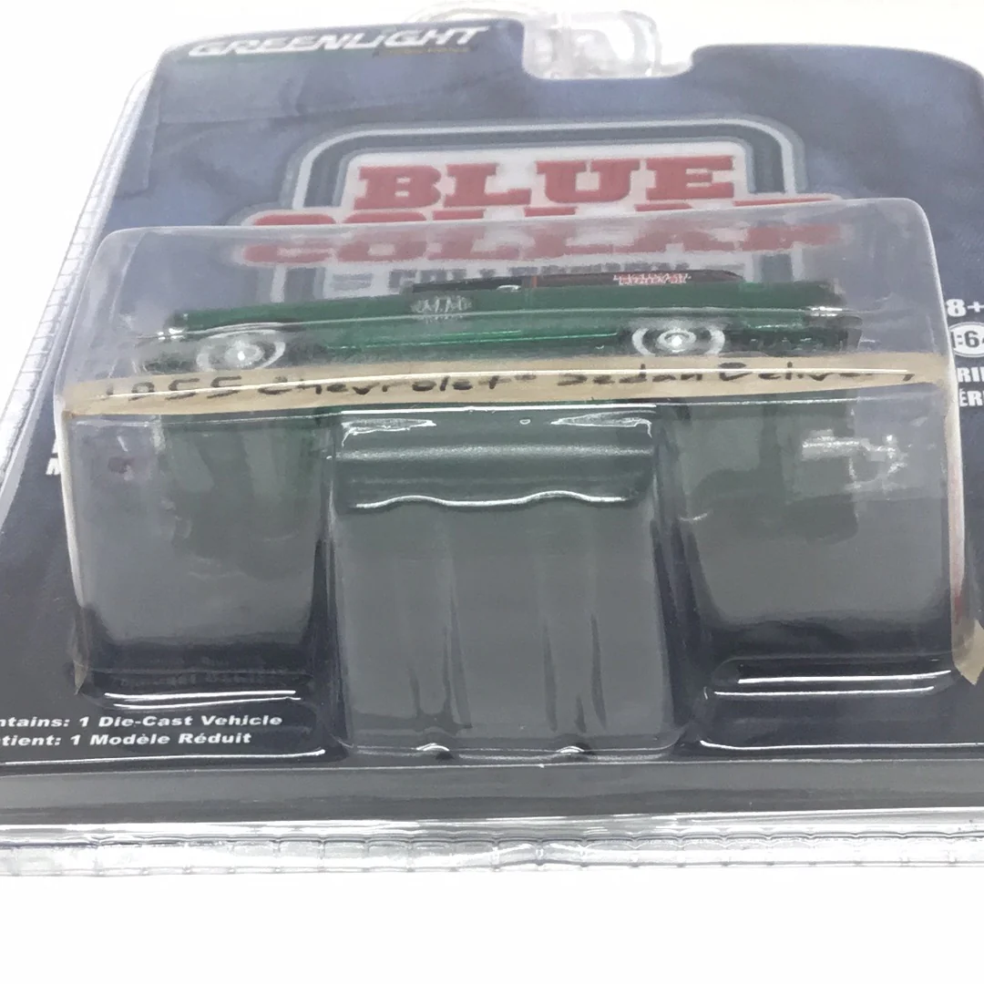 Greenlight Blue Collar collection 1955 Chevrolet Sedan Delivery green machine CHASE - Image 4