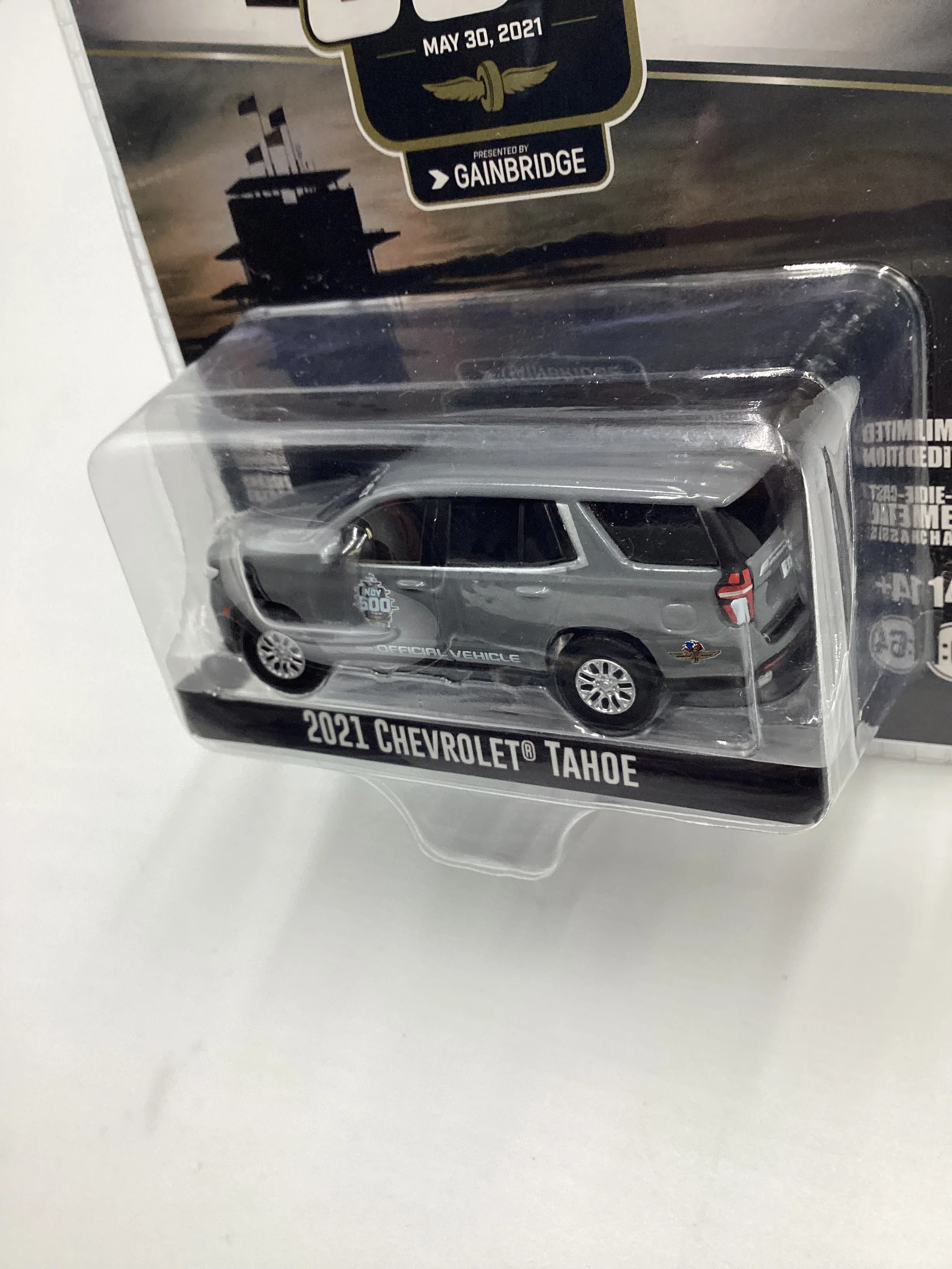 Greenlight Collectibles 105th Indy 500 2021 Chevrolet Tahoe Gray 181D - Image 3