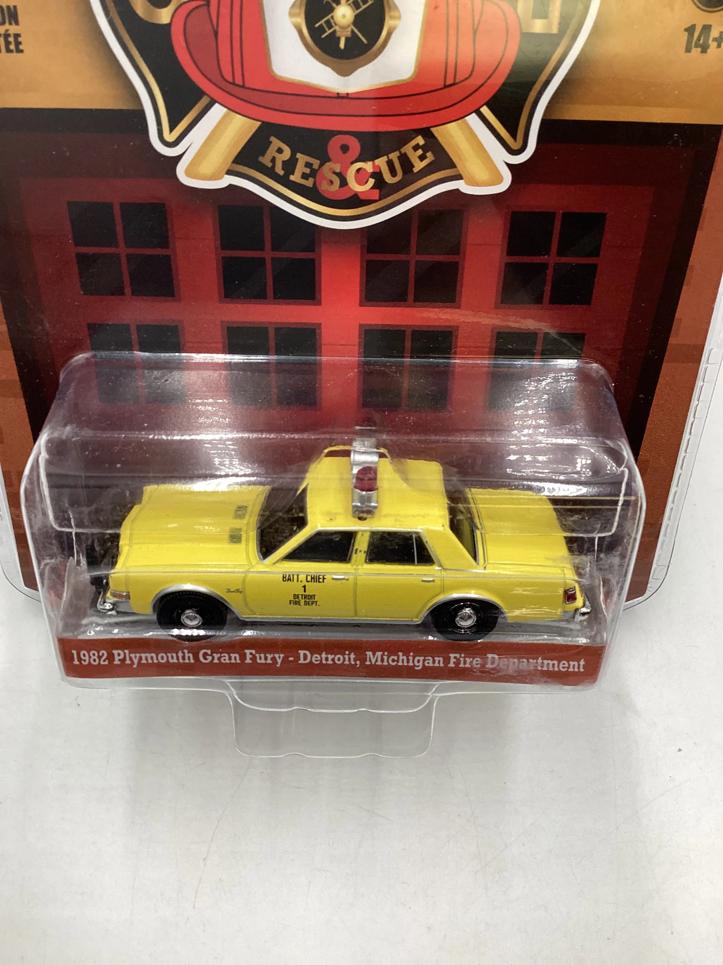 Greenlight Fire and Rescue Series 2 1982 Plymouth Gran Fury Detroit Michigan Fire Department 181i - Image 5