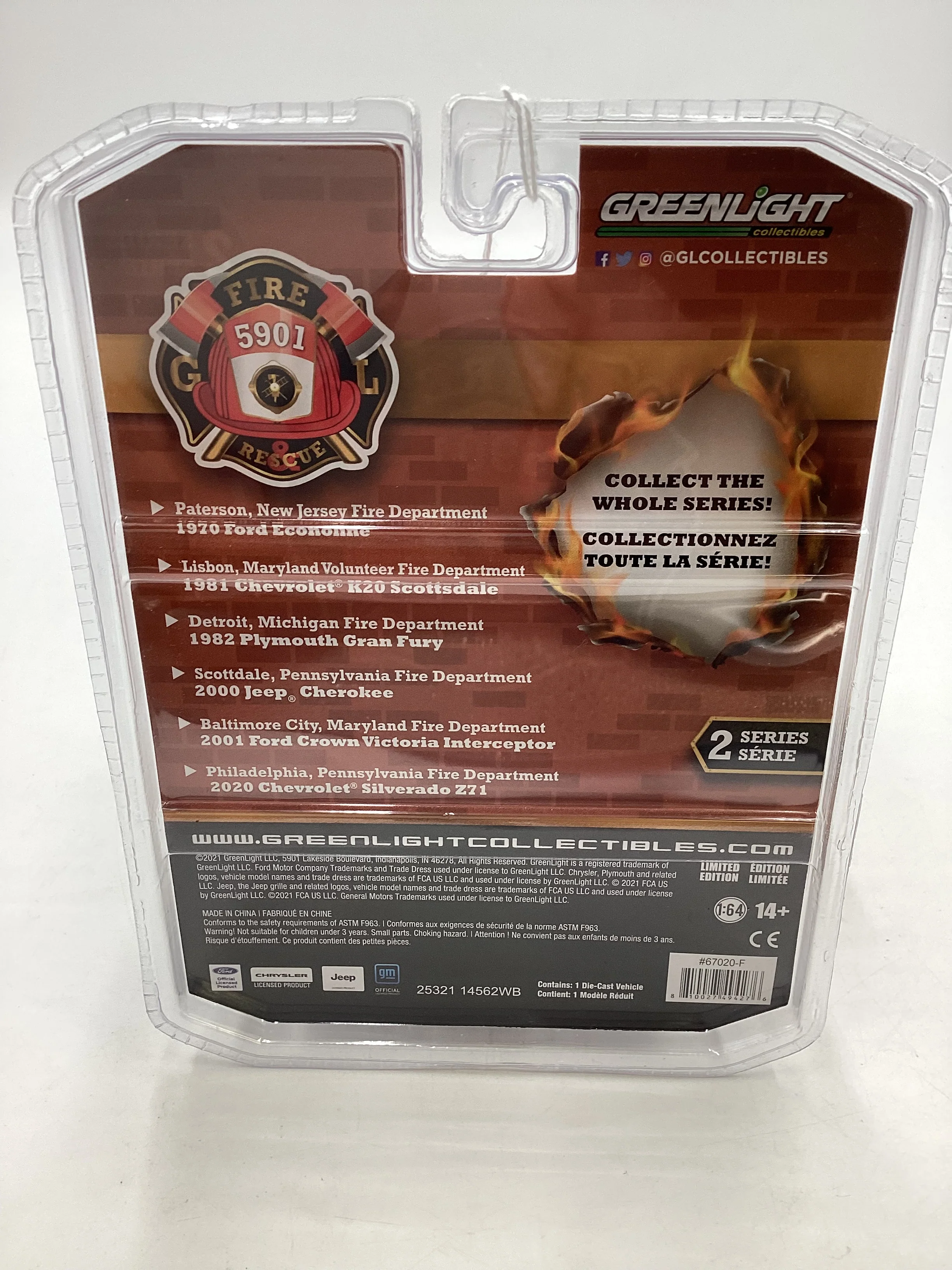 Greenlight Fire and Rescue Series 2 2020 Chevrolet Silverado Z71 Philadelphia Pennsylvania Fire Department 175G - Image 7