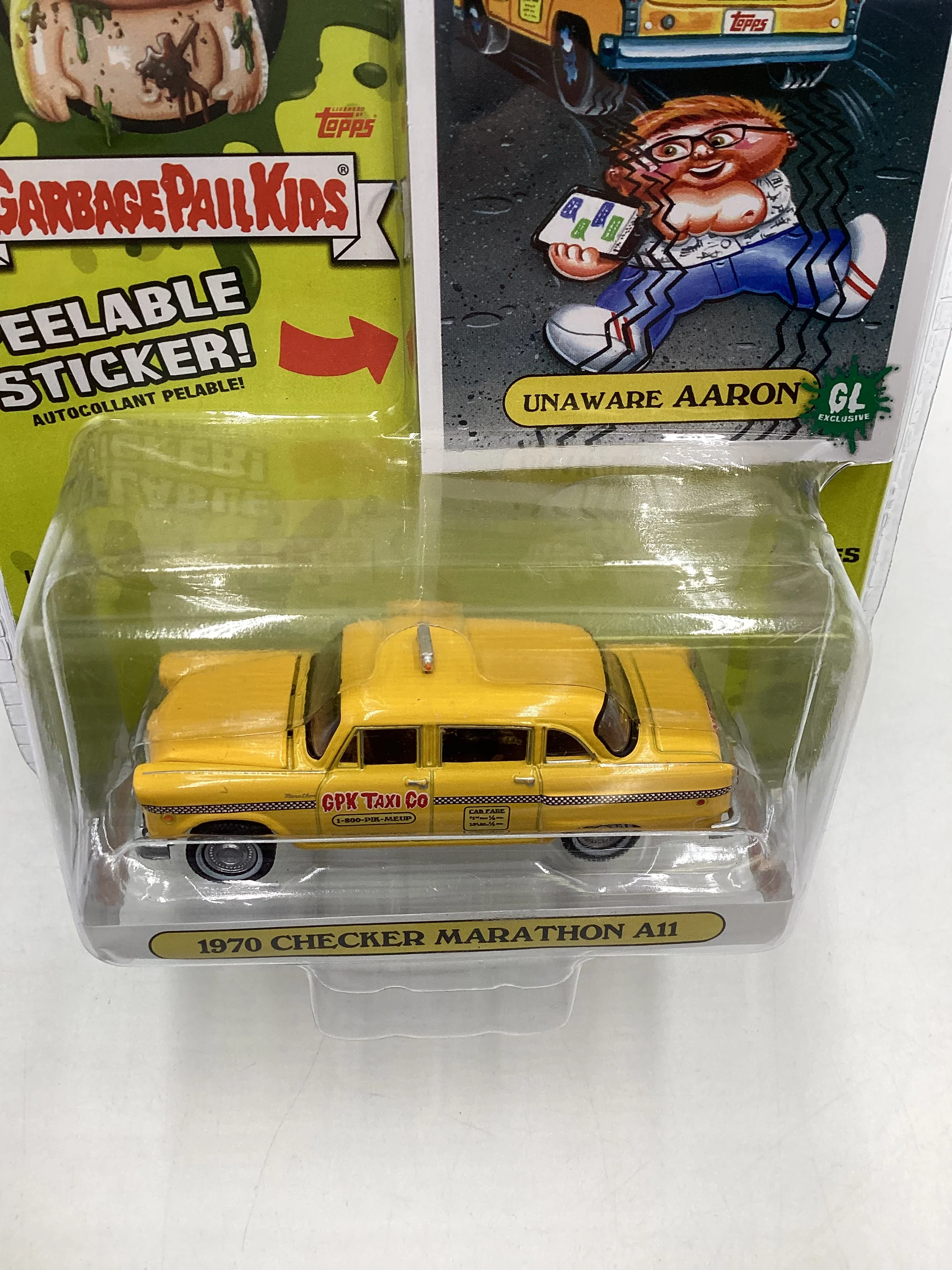 Greenlight Garbage Pail Kids Series 2 1970 Checker Marathon A11 179B - Image 6