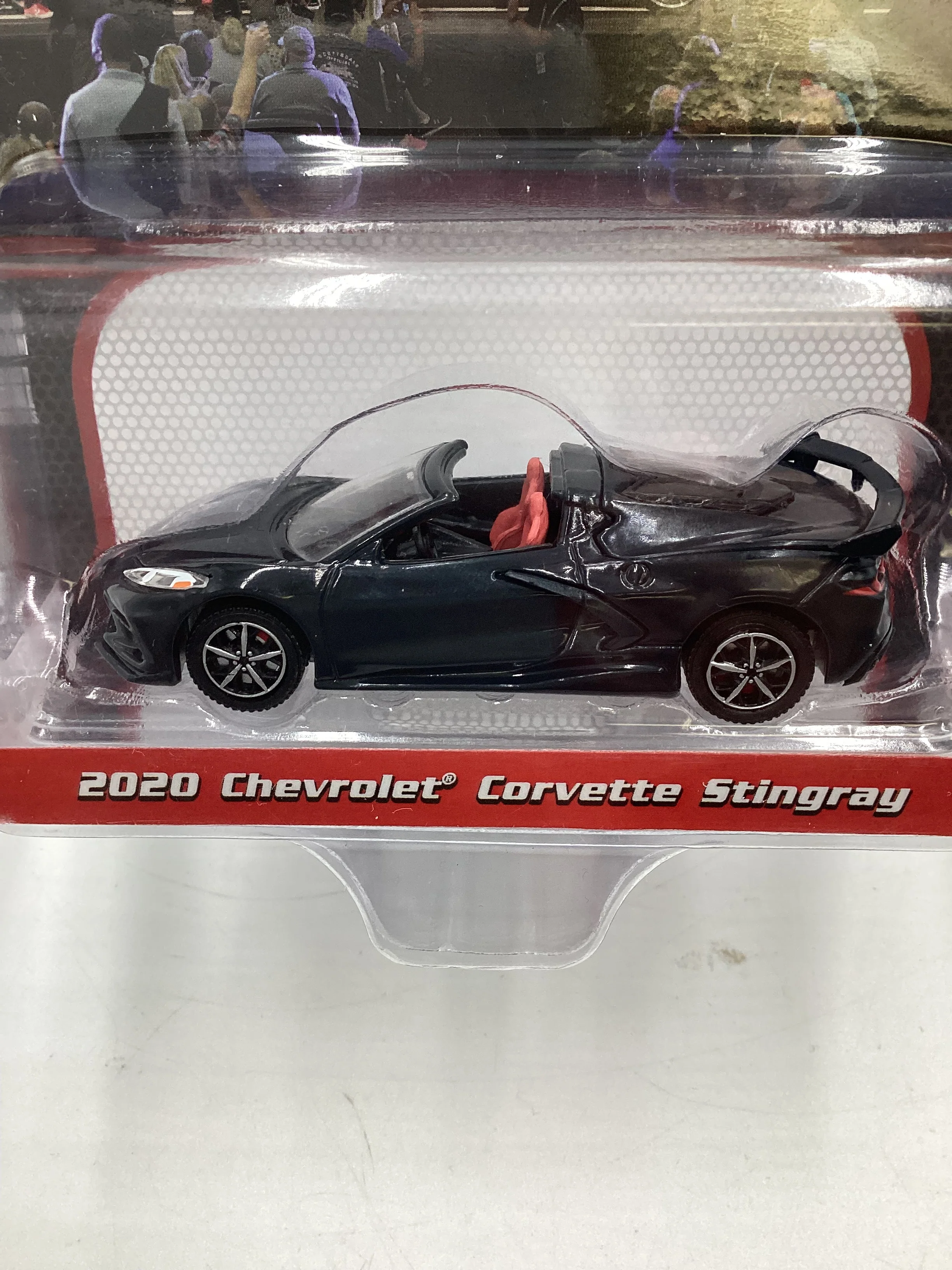Greenlight GL Barrett Jackson Series 7 2020 Chevrolet Corvette Stingray Gray 179H - Image 3