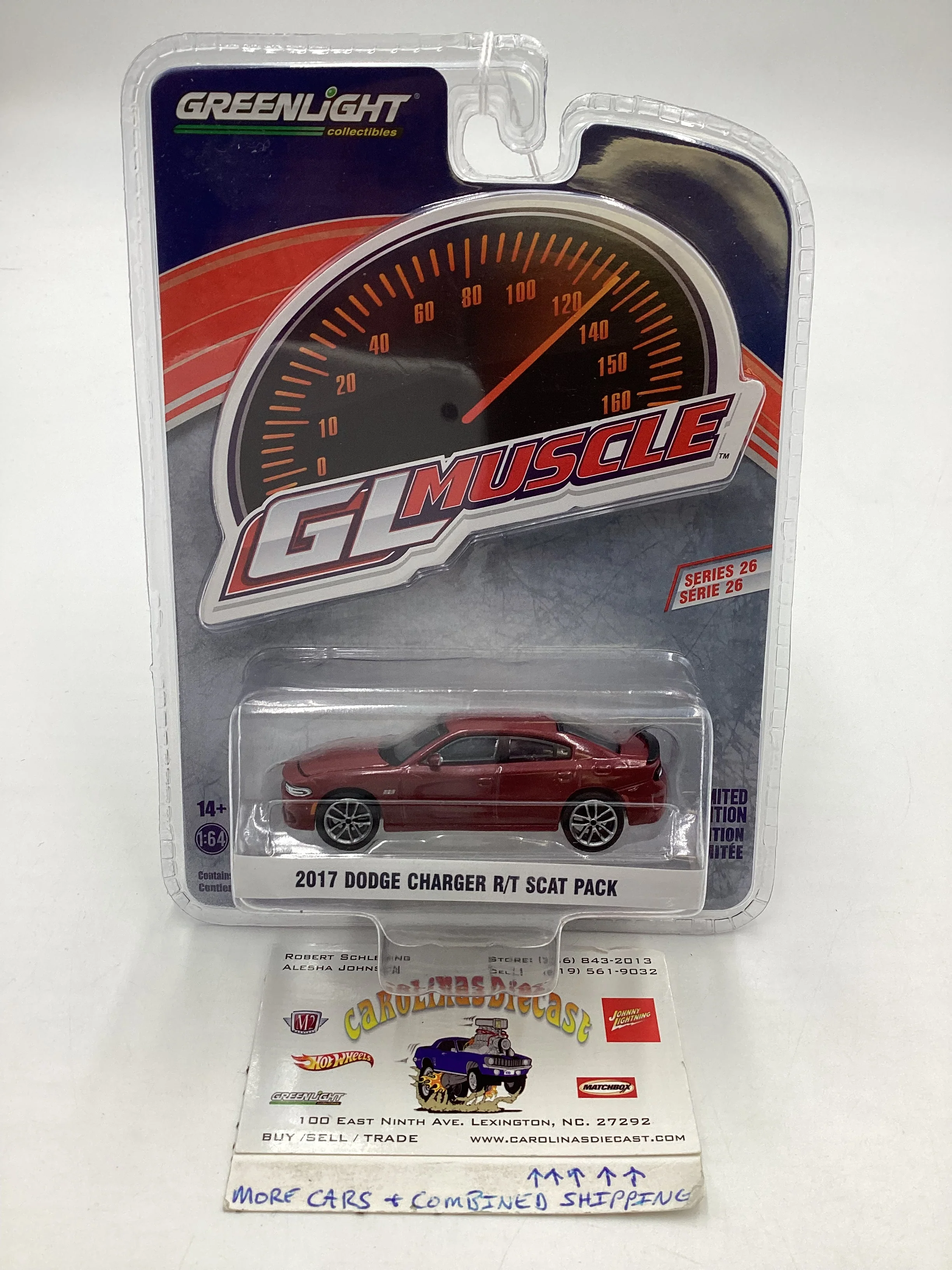 Greenlight GL Muscle 2017 Dodge Charger R/T scat pack 178E