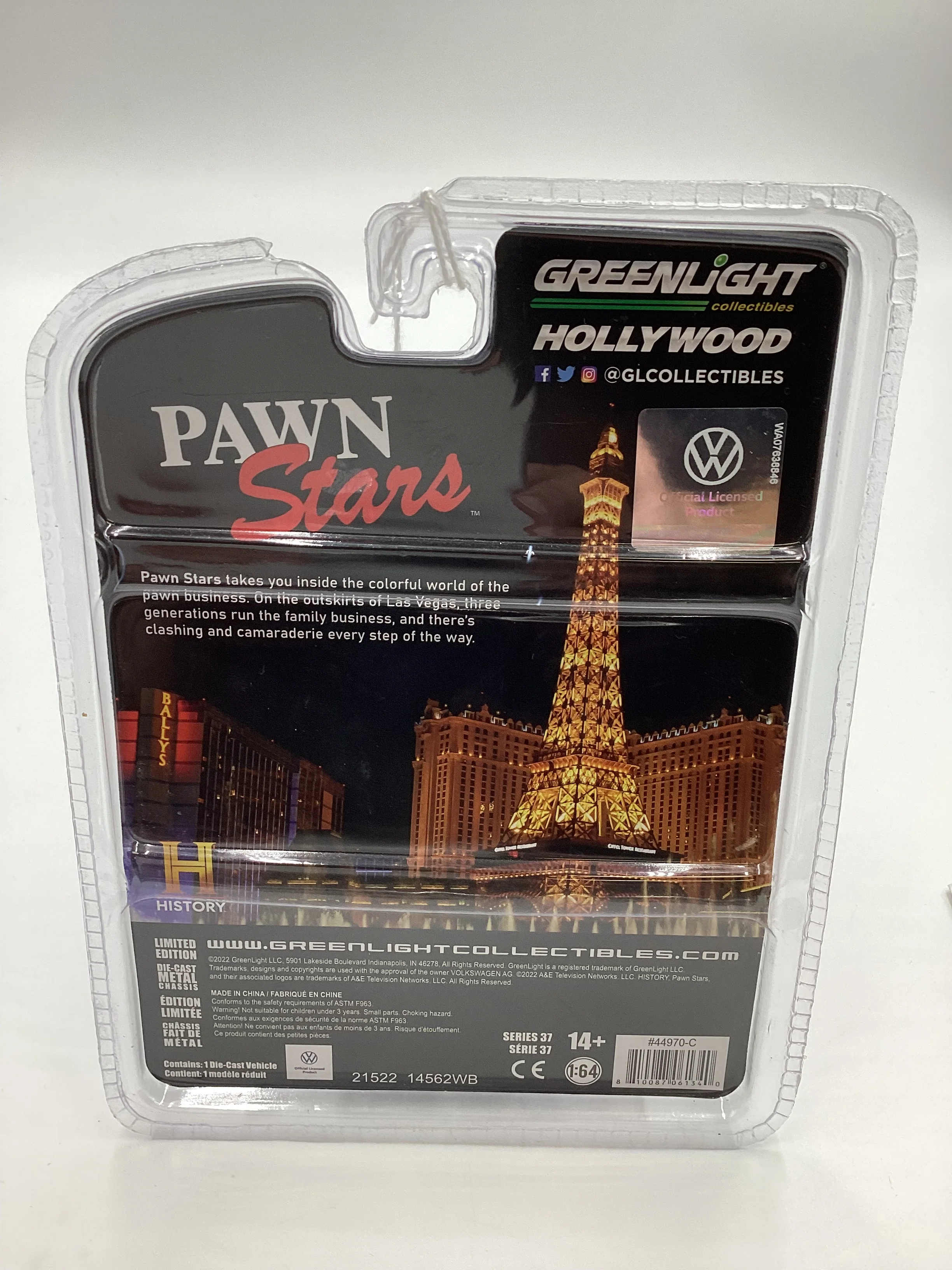 Greenlight Hollywood Pawn Stars Series 37 1974 Volkswagen Type 181 The Thing White 176H - Image 7