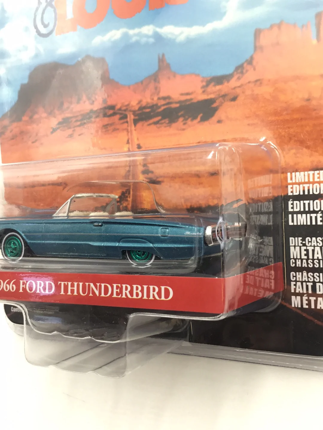 Greenlight Hollywood Thelma and Louise 1966 Ford Thunderbird green machine CHASE - Image 4