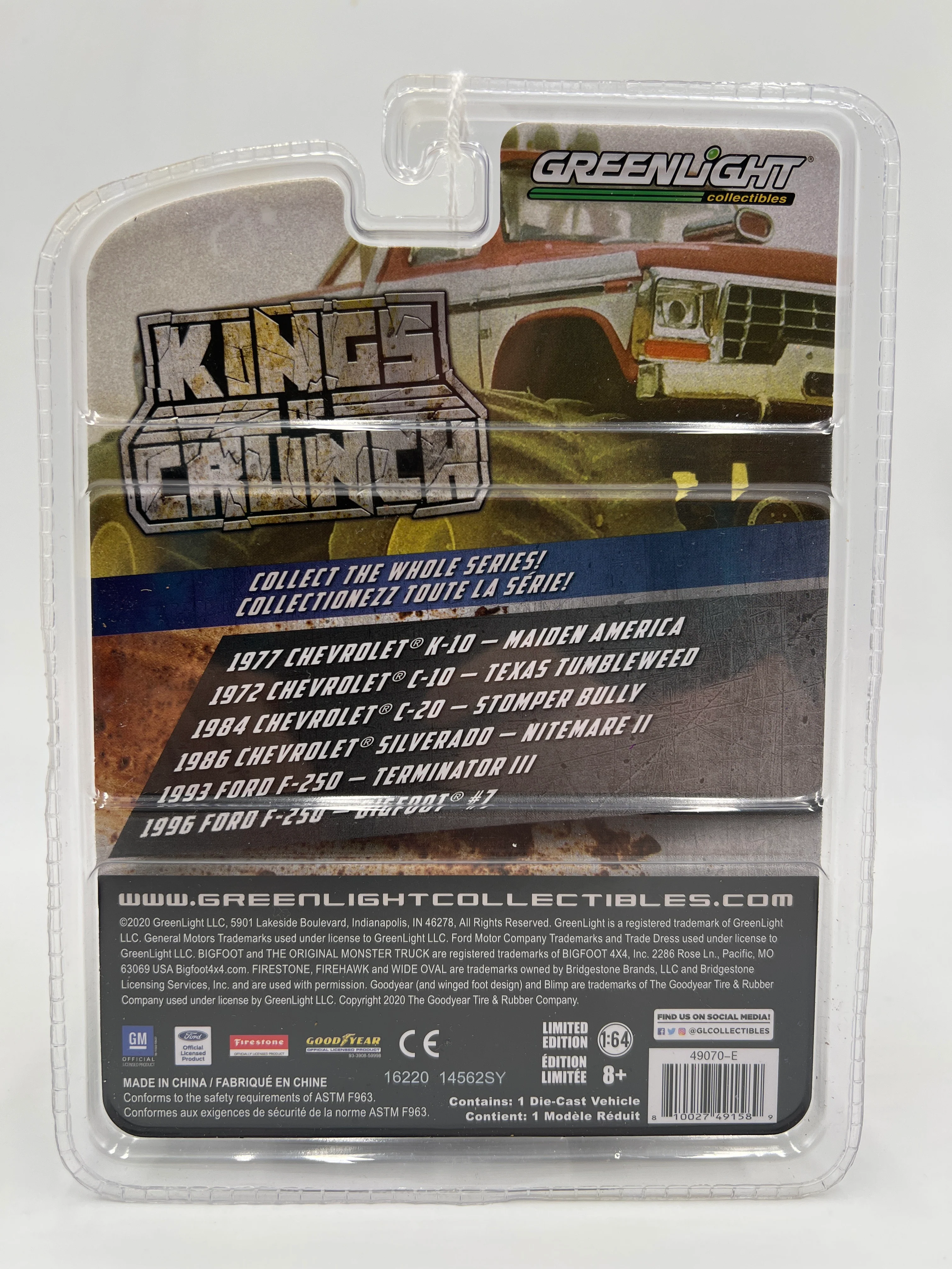 Greenlight Kings of Crunch Series 7 CHASE 1993 Ford F-250 Terminator III Red - Image 4