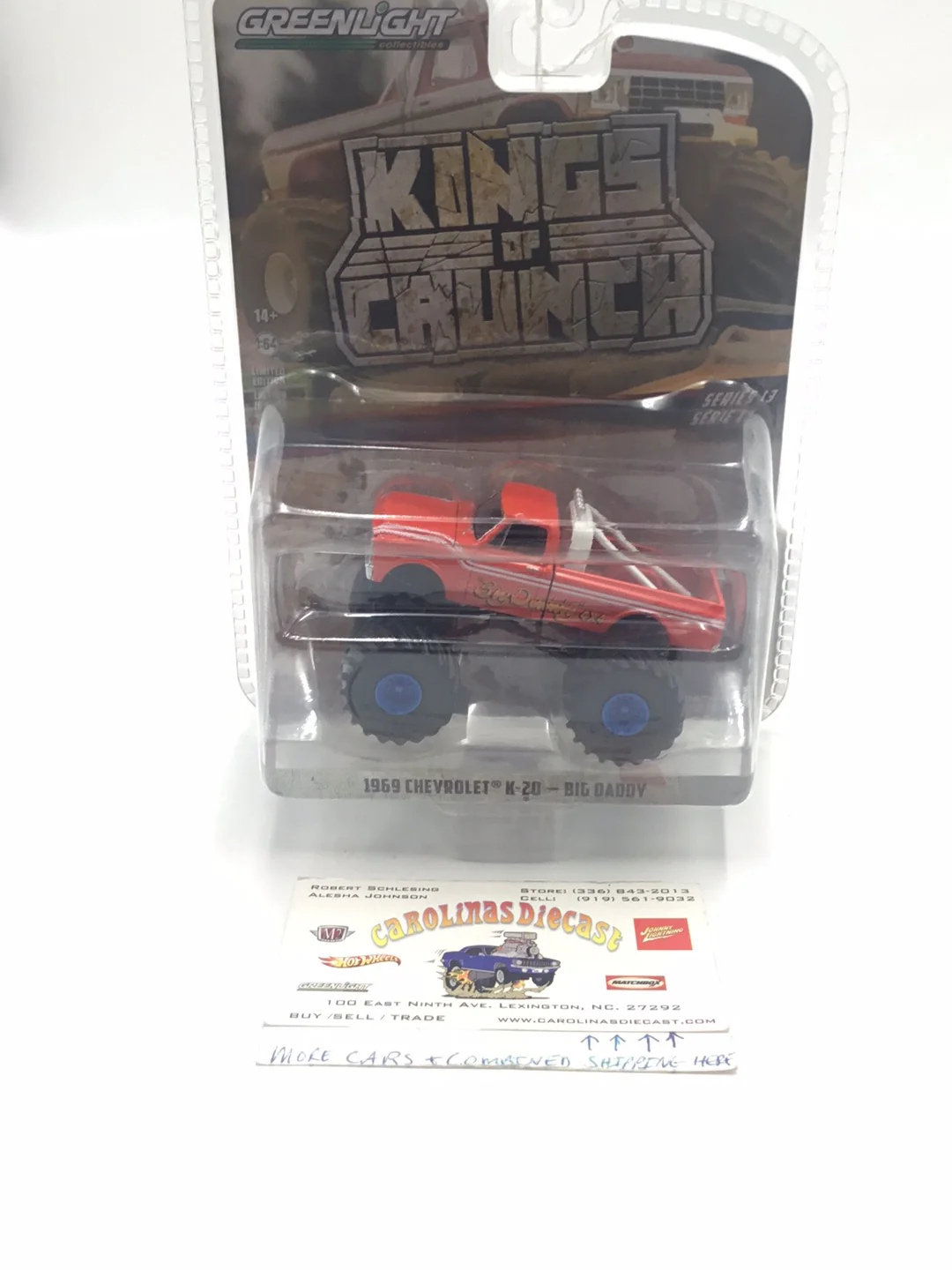 Greenlight Kings of crunch series 13 1969 Chevrolet K-20 Big Daddy Walmart chase (Body Lifted see photos)