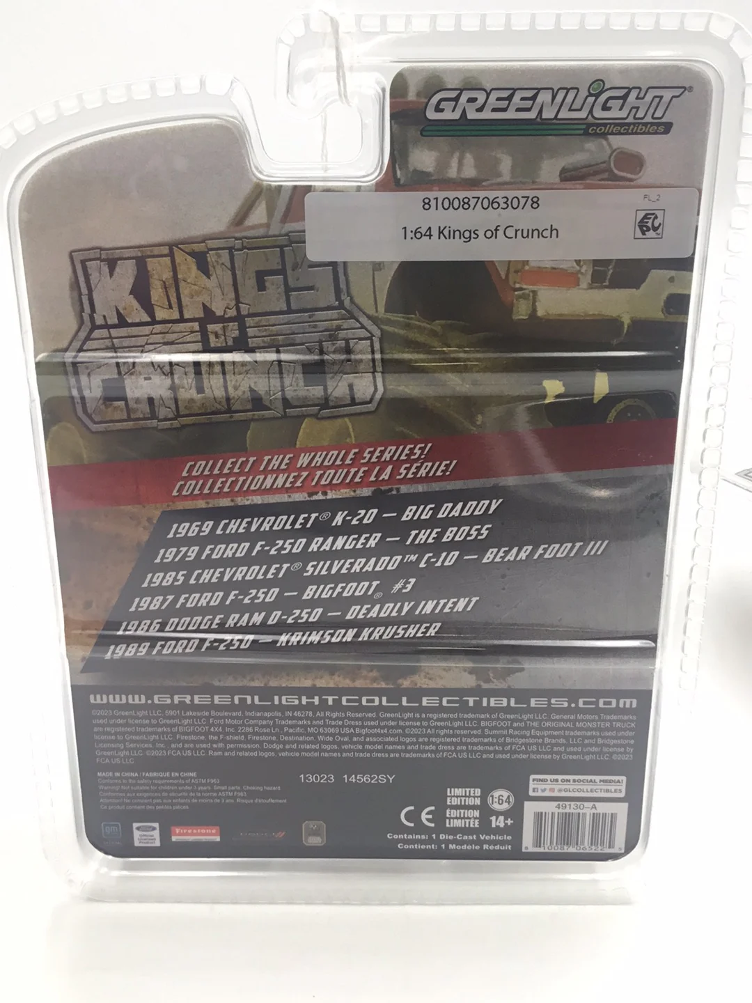 Greenlight Kings of crunch series 13 1969 Chevrolet K-20 Big Daddy Walmart chase (Body Lifted see photos) - Image 5