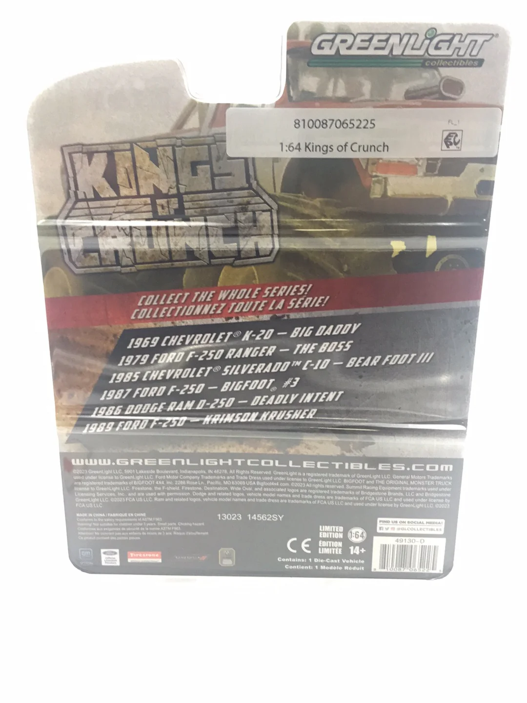 Greenlight Kings of crunch series 13 1993 Ford F-250 big foot #3 - Image 4