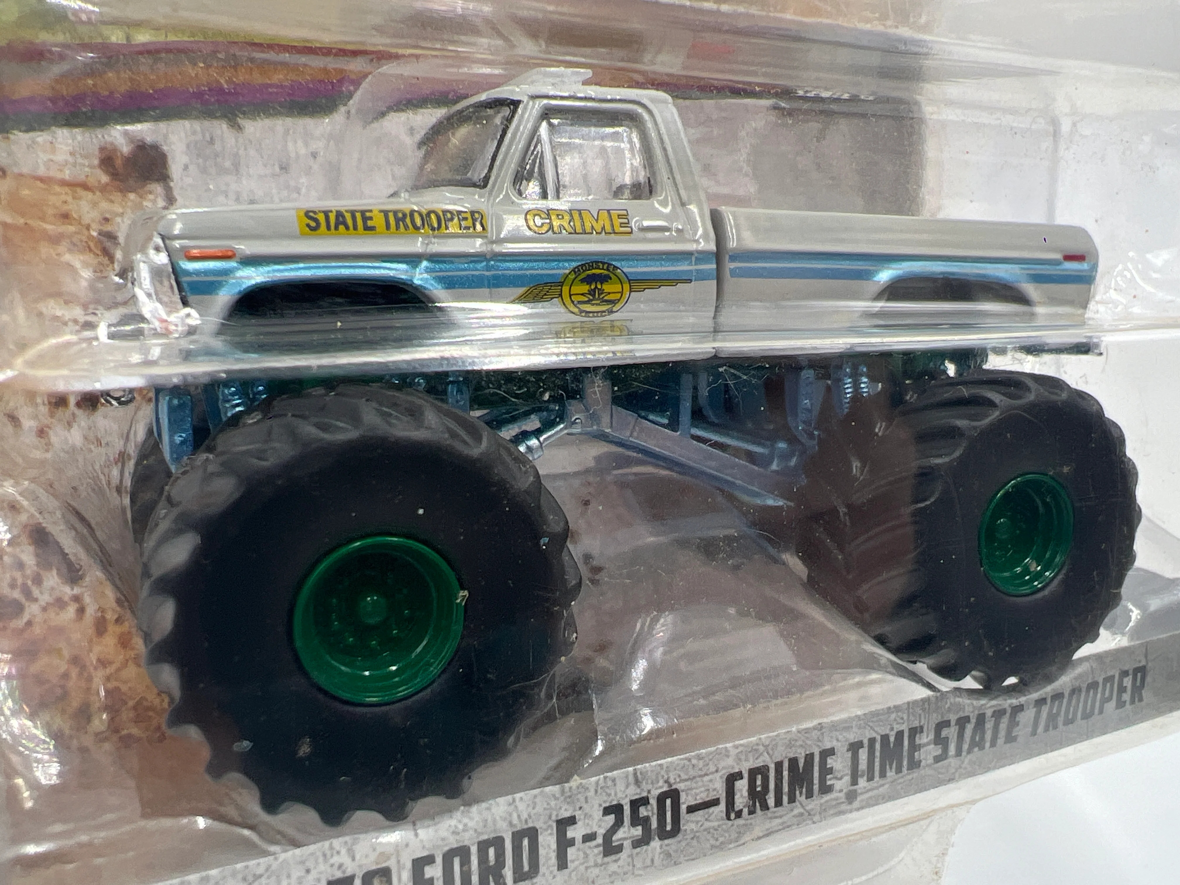Greenlight Kings of Crunch Series 11 CHASE 1979 Ford F-250 Crime Time State Trooper - Image 2