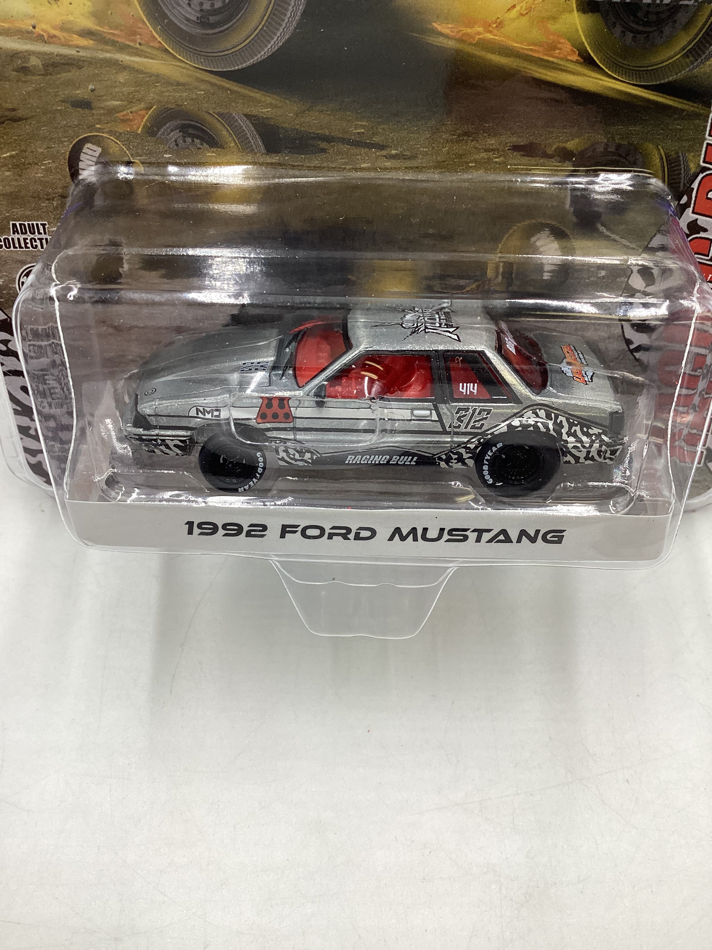 Greenlight Las Vegas Convention RAW CHASE 1992 Ford Mustang Raging Bull - Image 3