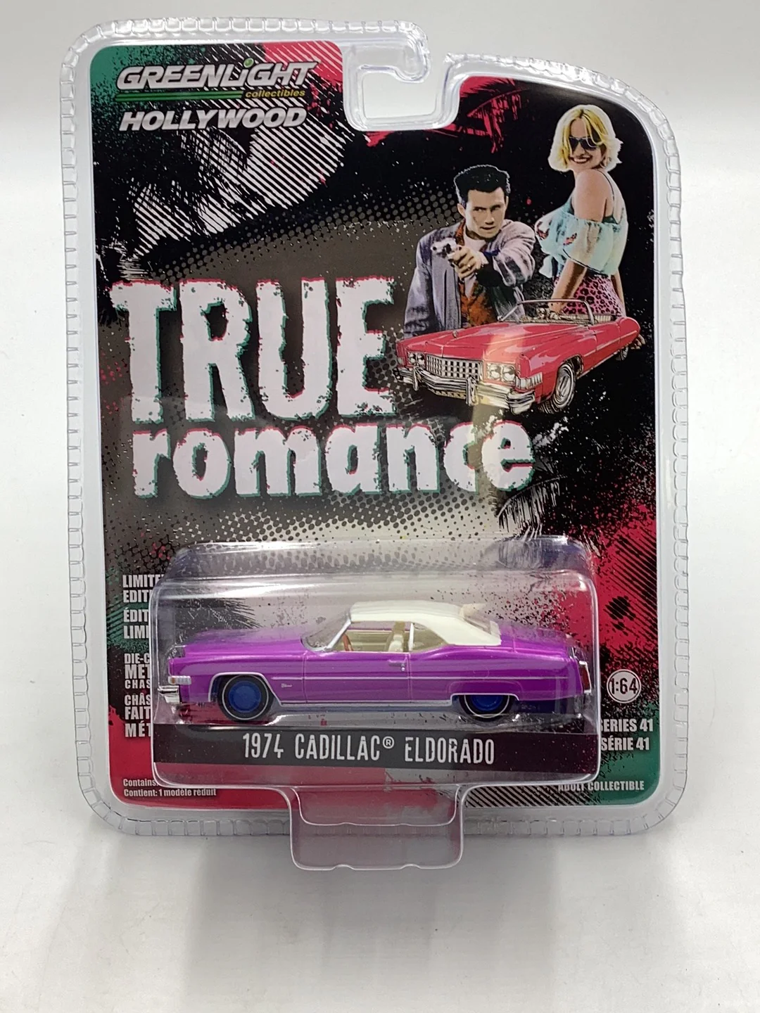 Greenlight True Romance 1974 Cadillac Eldorado Walmart CHASE - Image 2