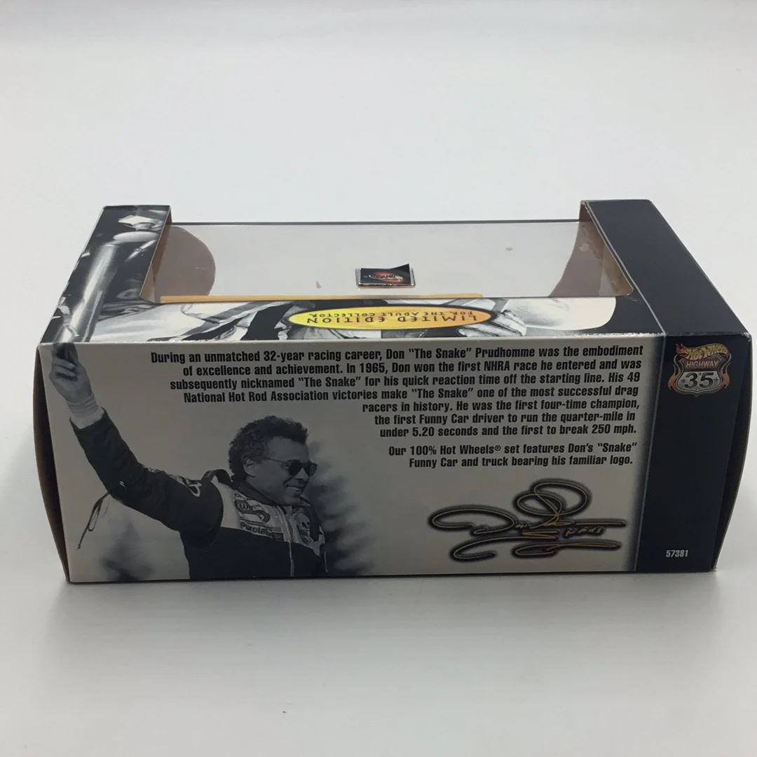 Hot Wheels 100% Black Box 2 Pack Snake Don Prudhomme Funny Car - Image 4