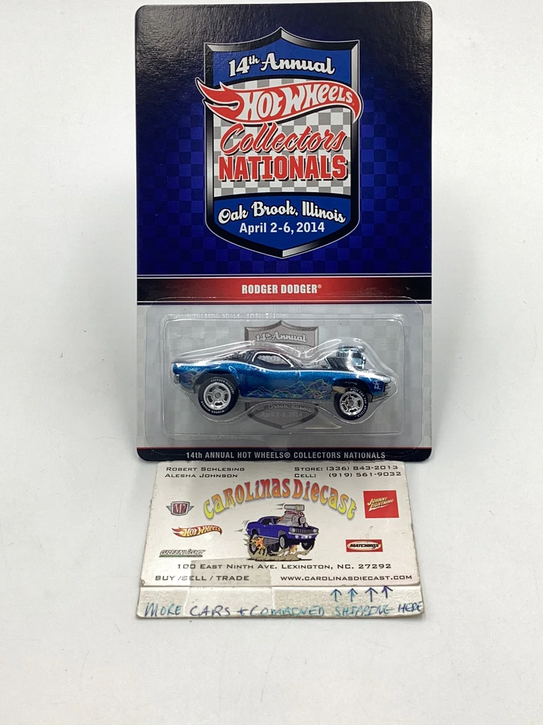 Hot Wheels 14th annual collectors nationals Rodger Dodger 1029/2000 with protector