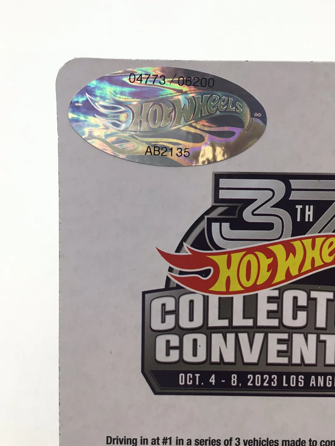 Hot wheels 1990 Chevy 454 SS 37th annual collectors convention 4773/6200 - Image 7
