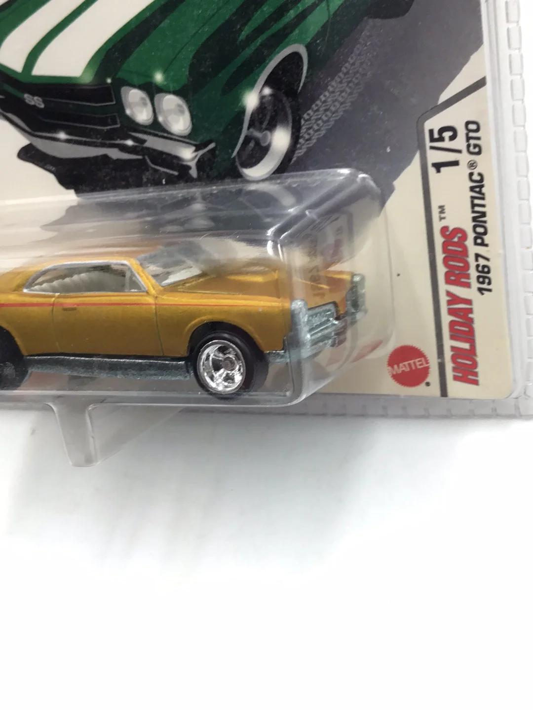 Hot wheels 2005 holiday rods #1 1967 Pontiac GTO real riders NN5 - Image 4
