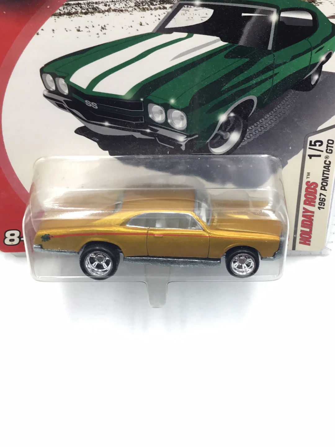 Hot wheels 2005 holiday rods #1 1967 Pontiac GTO real riders NN5 - Image 5