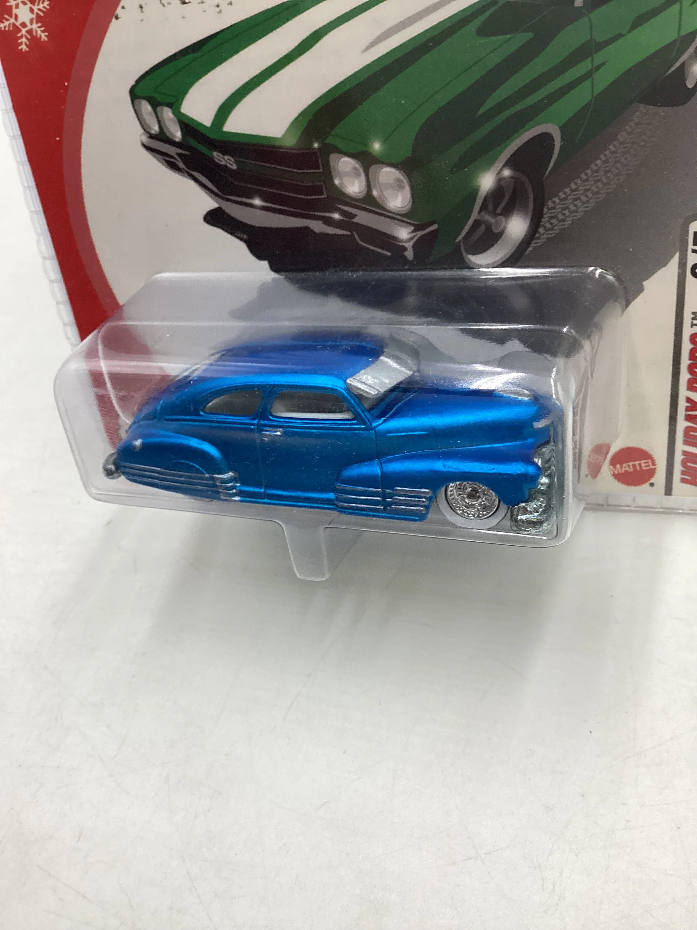 Hot wheels 2005 Holiday rods #2 1947 Chevy Fleetline Blue 272i - Image 4