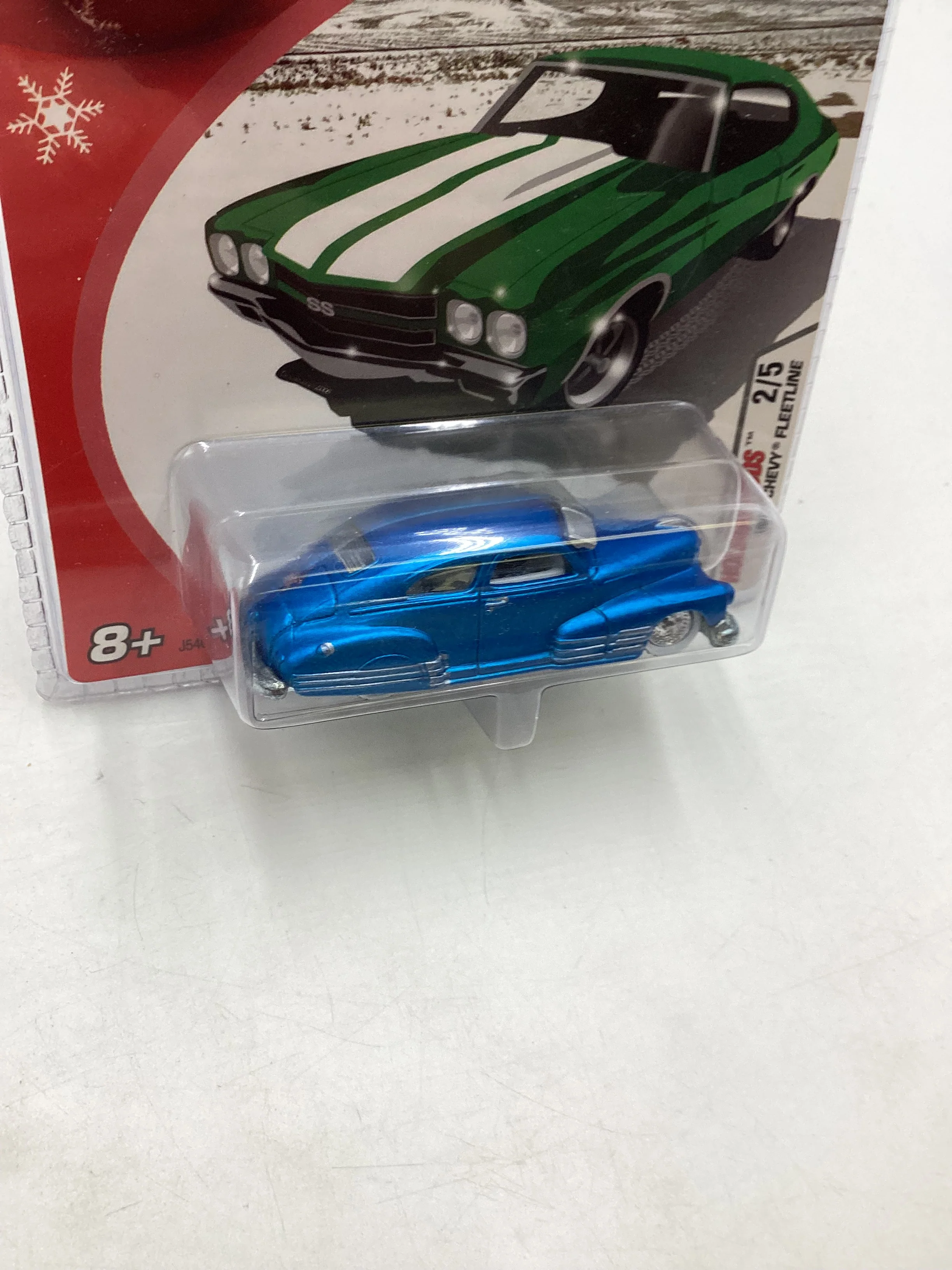 Hot wheels 2005 Holiday rods #2 1947 Chevy Fleetline Blue 272i - Image 5