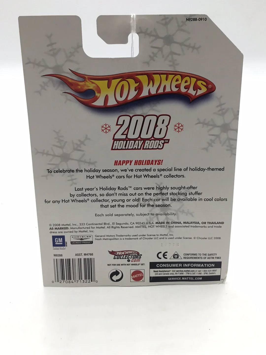 Hot wheels 2008 holiday rods #3 Metrorail Nash Metropolitan real riders NN1 - Image 6