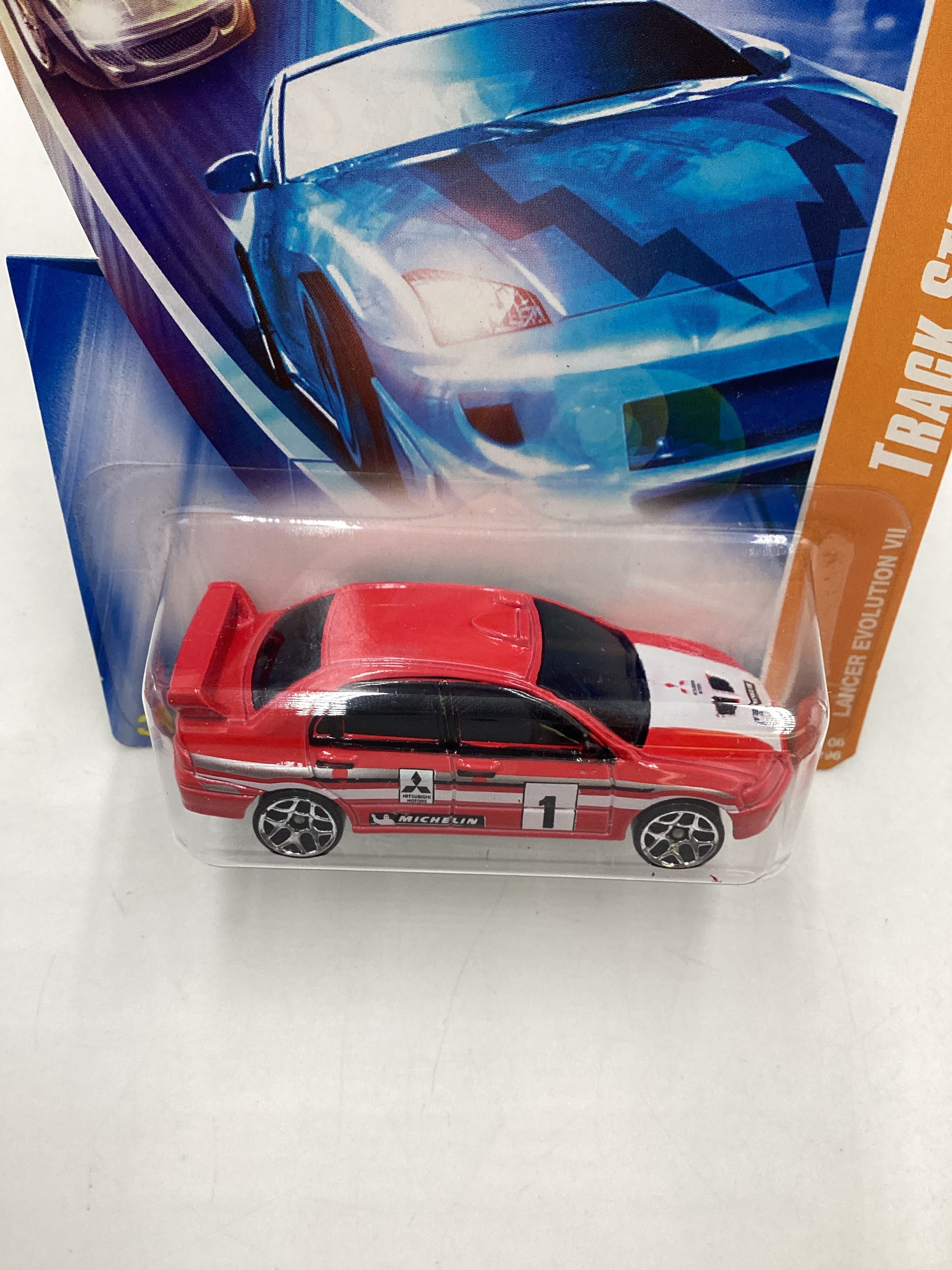 Hot Wheels 2008 Track Stars #110 Lancer Evolution VII 92E - Image 6