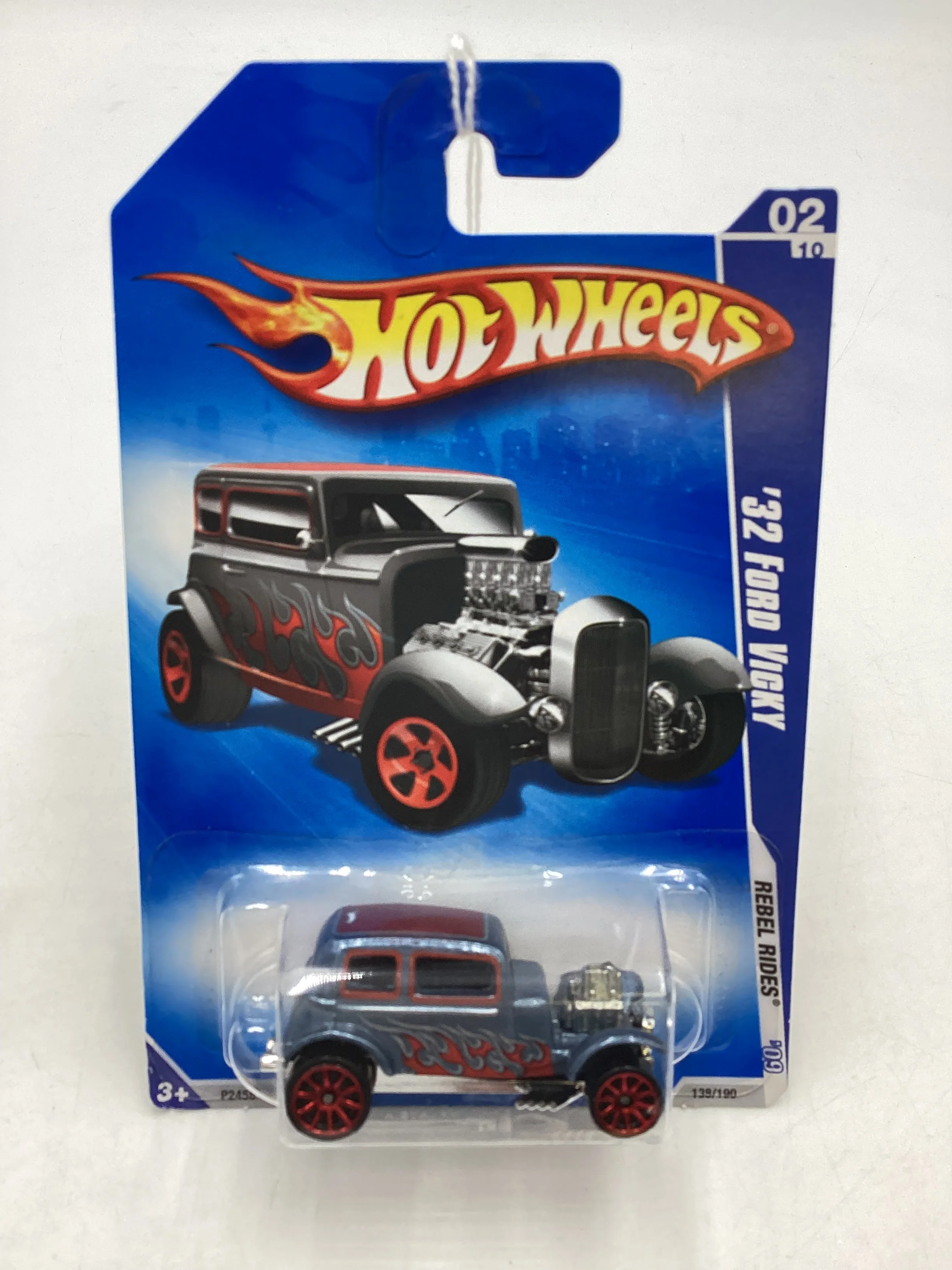 Hot Wheels 2009 #138 32 Ford Vicky Light Blue 10 SP Wheels 30H - Image 2