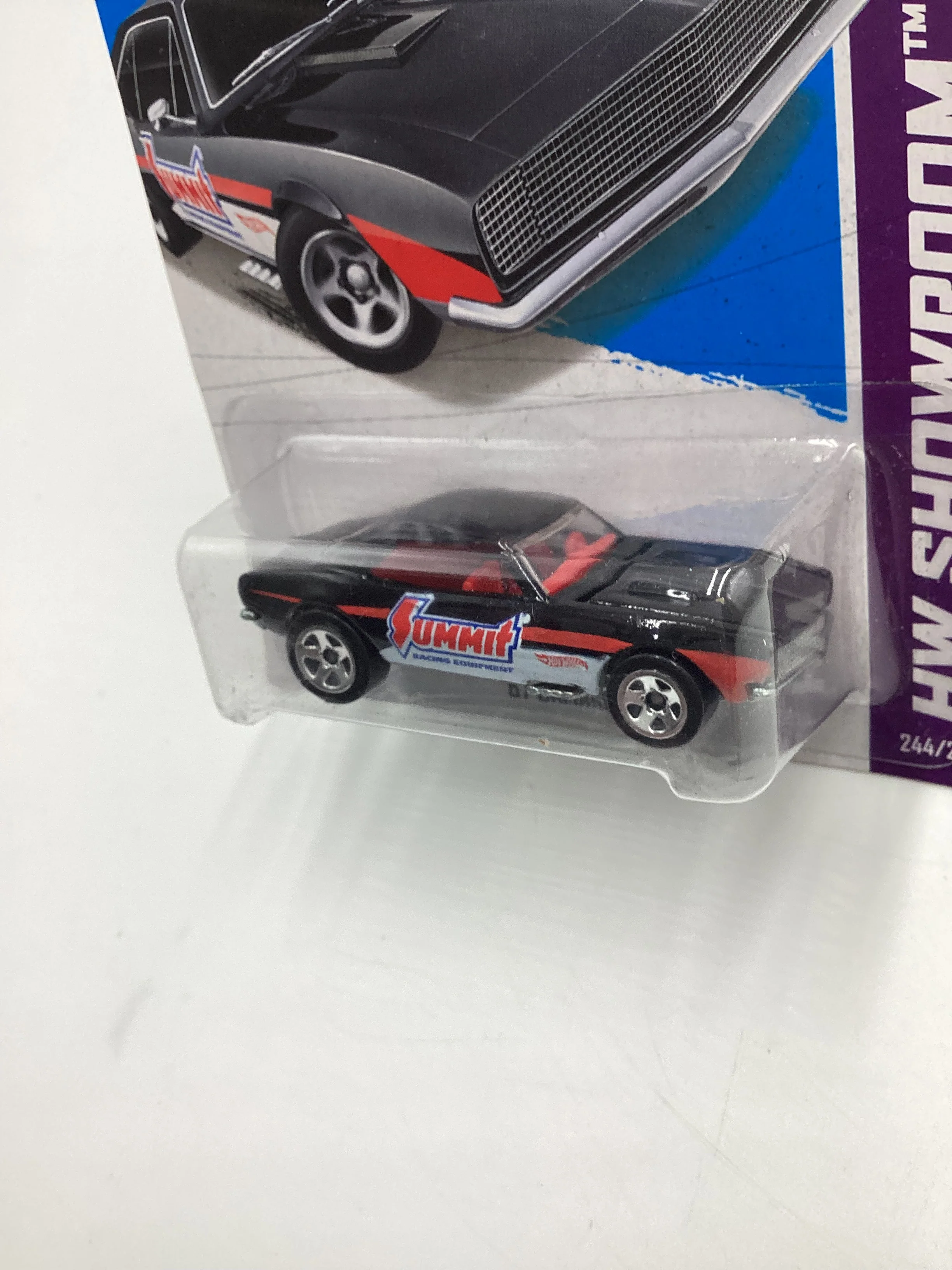 Hot Wheels 2013 #244 67 Camaro Summit Black International card - Image 4