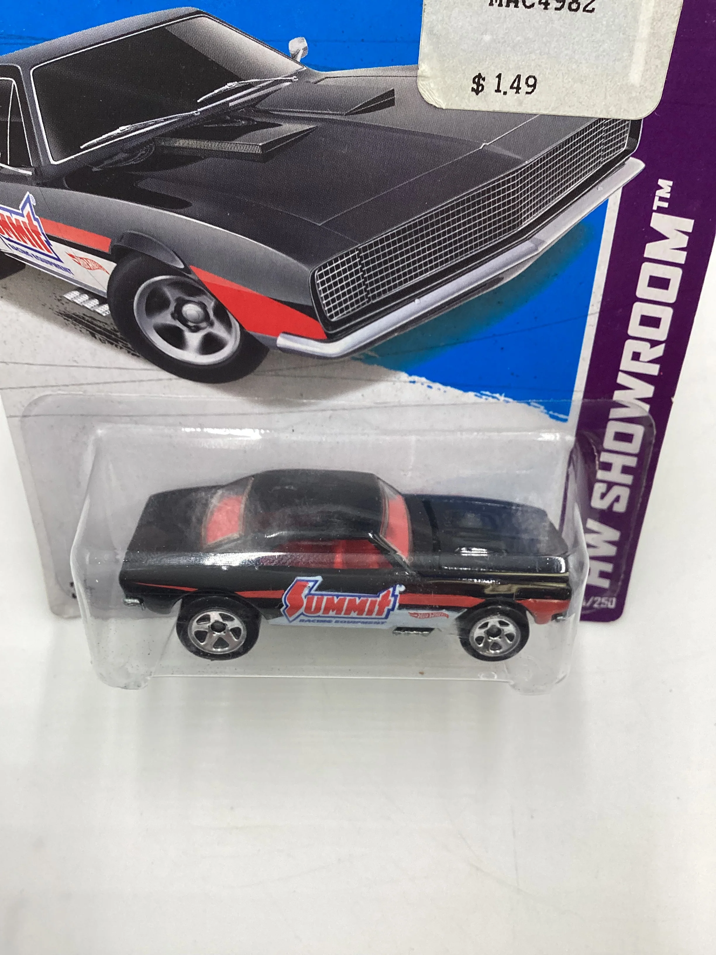 Hot Wheels 2013 #244 67 Camaro Summit Black International card - Image 6