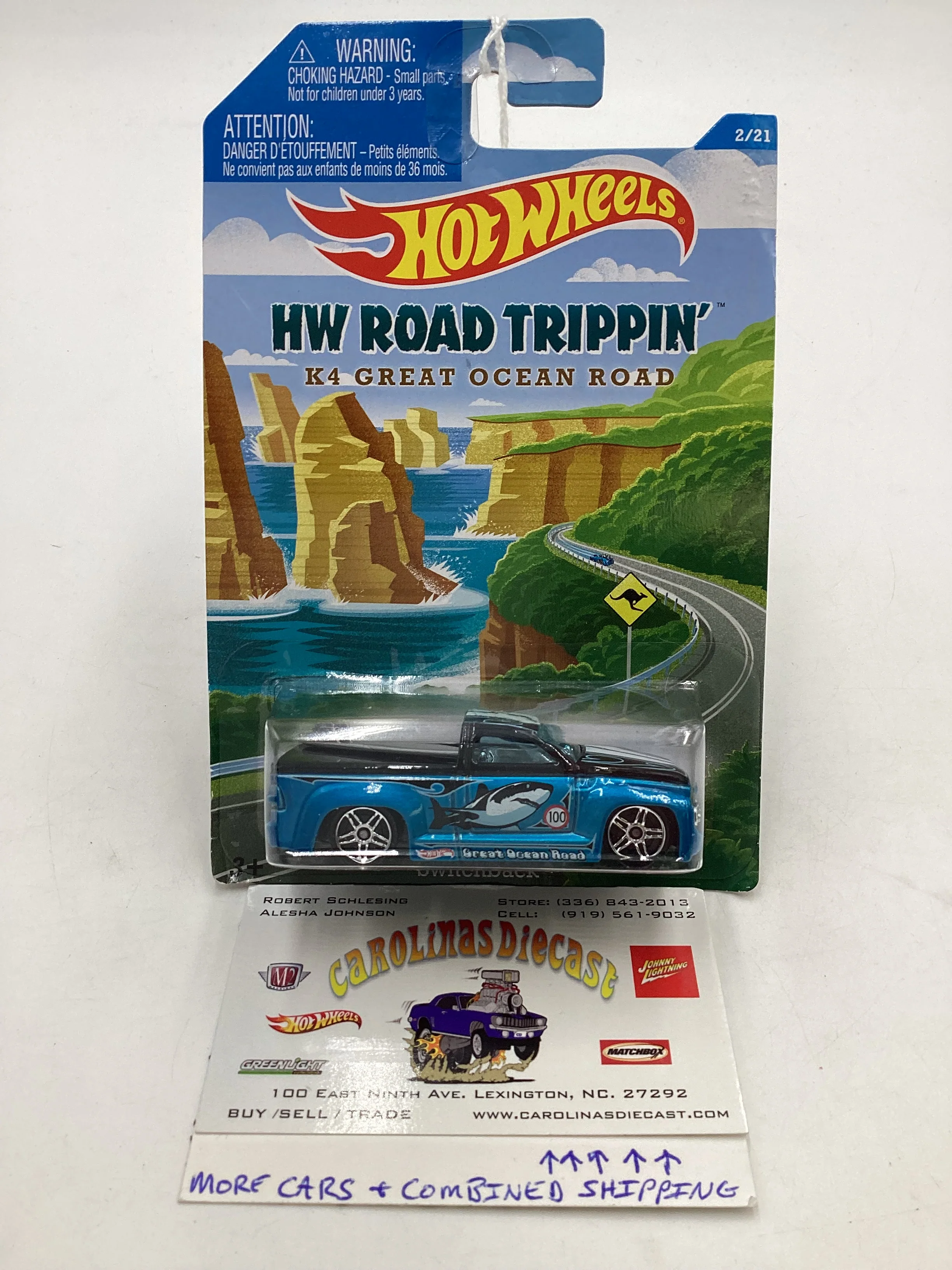 Hot Wheels 2014 Road Trippin Switchback K4 Great Ocean Road 155C